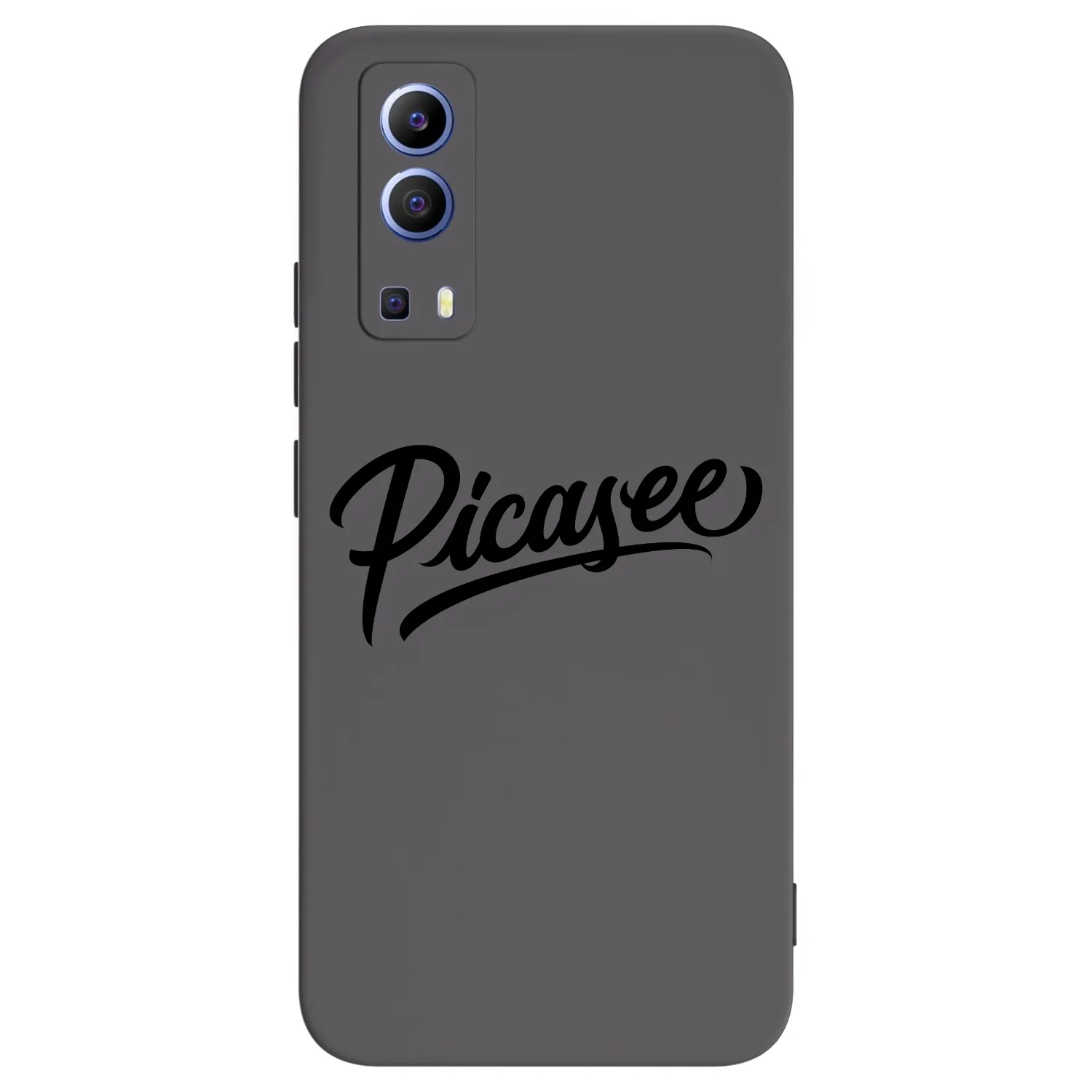Picasee silikonowe czarne etui na Vivo Y52 5G - Picasee - old logo - black