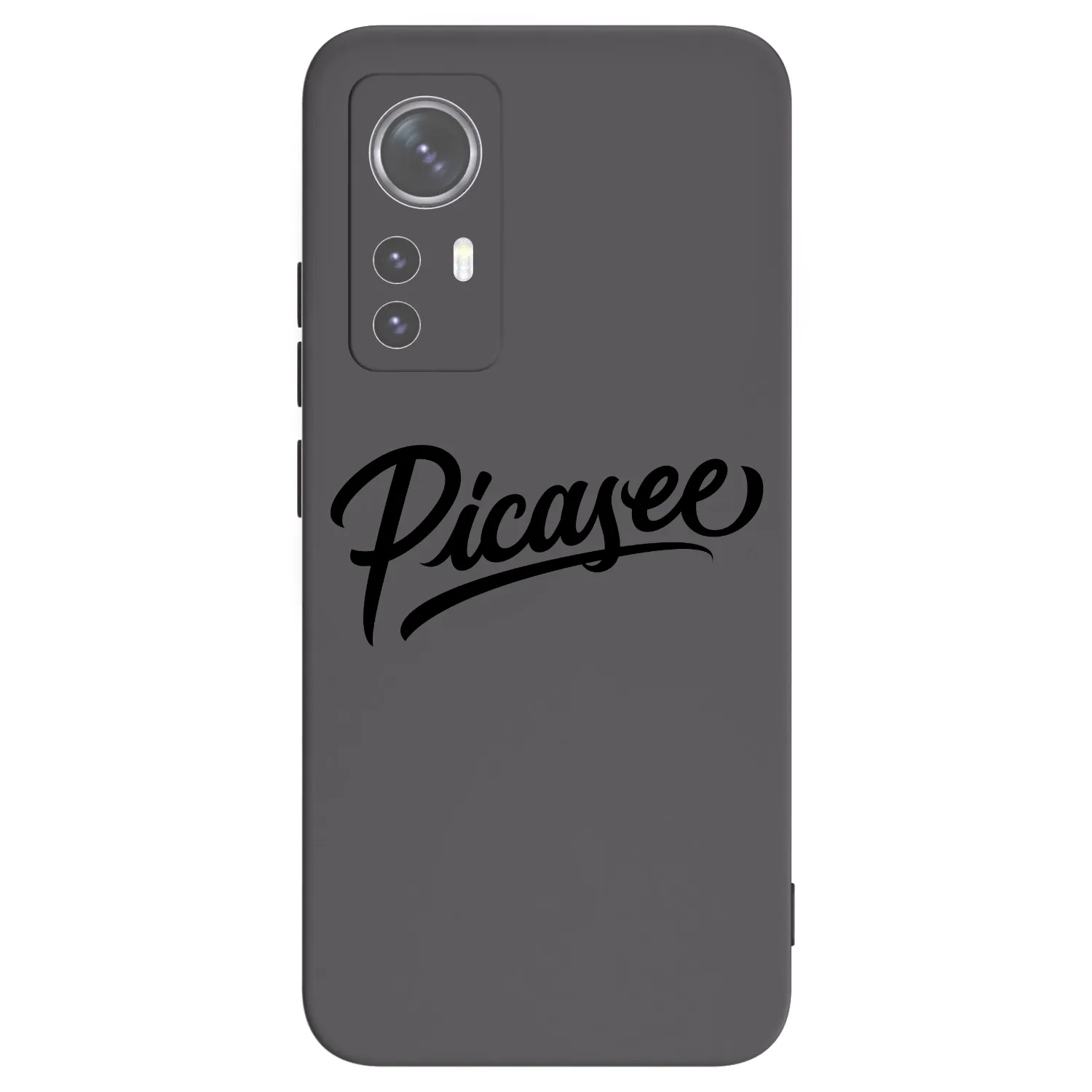 Picasee silikonowe czarne etui na Xiaomi 12X - Picasee - old logo - black