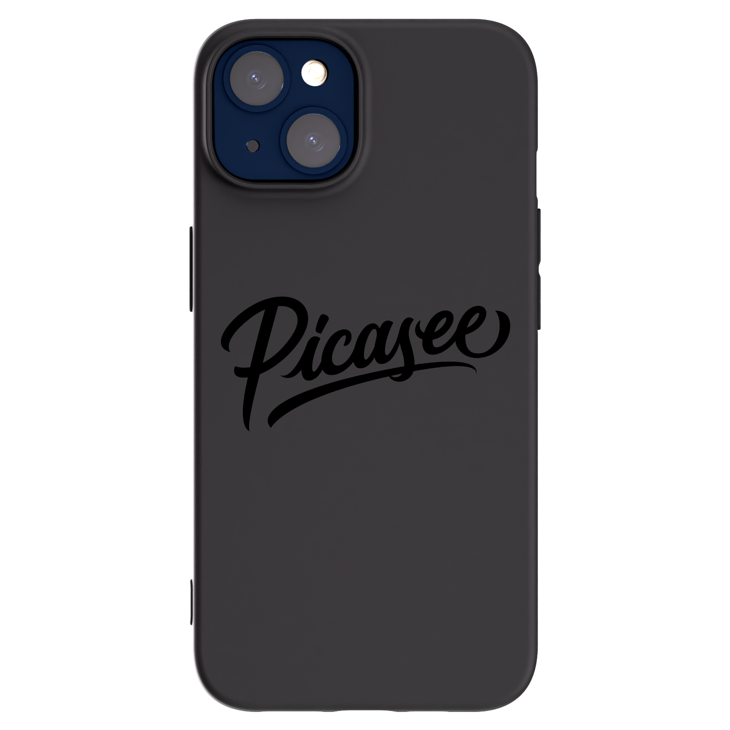 Picasee silikonowe czarne etui na Apple iPhone 14 - Picasee - old logo - black