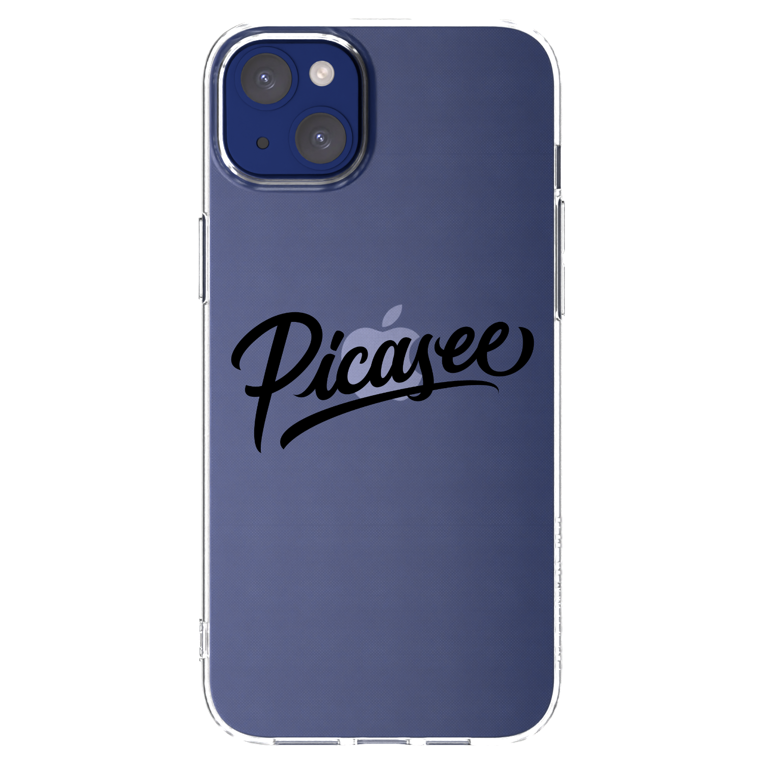 Picasee silikonowe przeźroczyste etui na Apple iPhone 14 Plus - Picasee - old logo - black