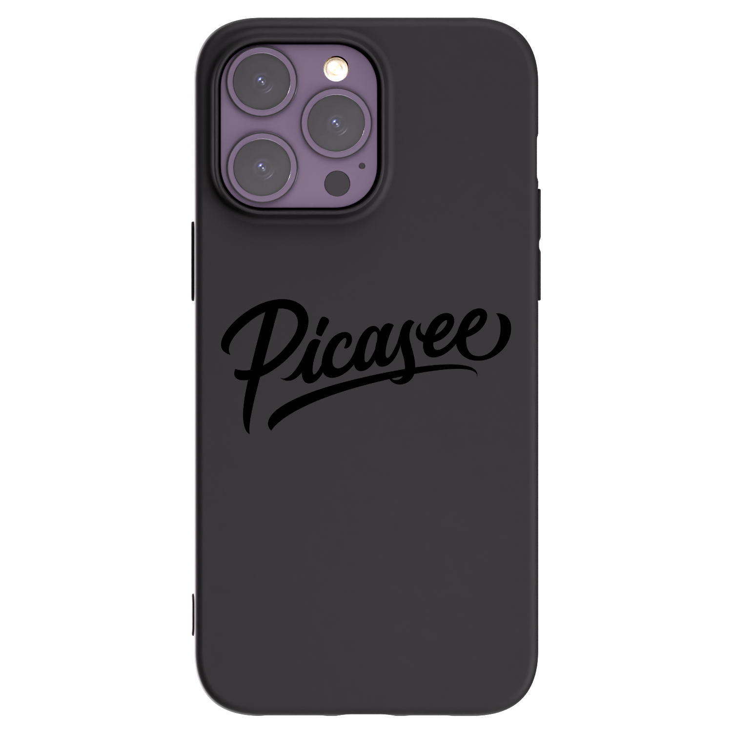 Picasee silikonowe czarne etui na Apple iPhone 14 Pro Max - Picasee - old logo - black