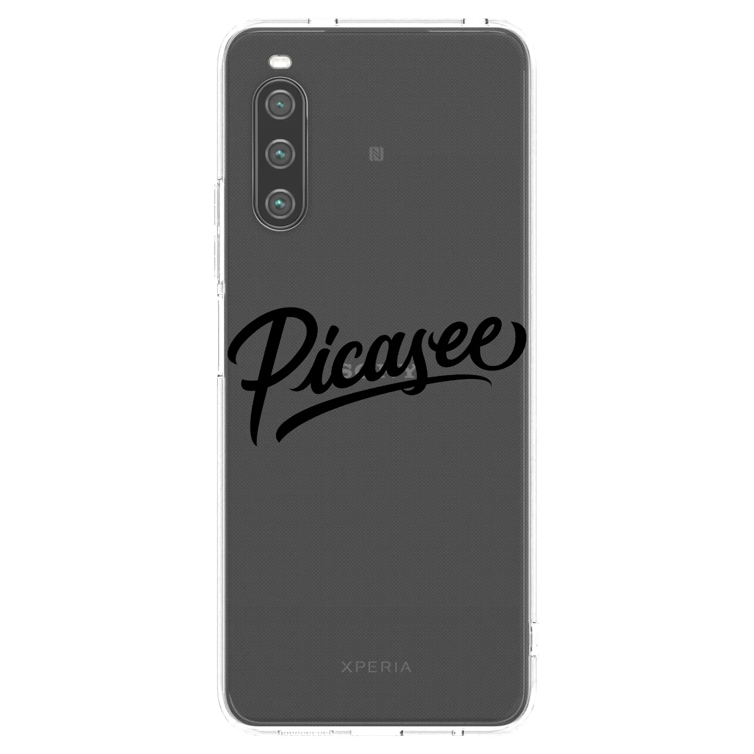 Picasee silikonowe przeźroczyste etui na Sony Xperia 10 IV 5G - Picasee - old logo - black