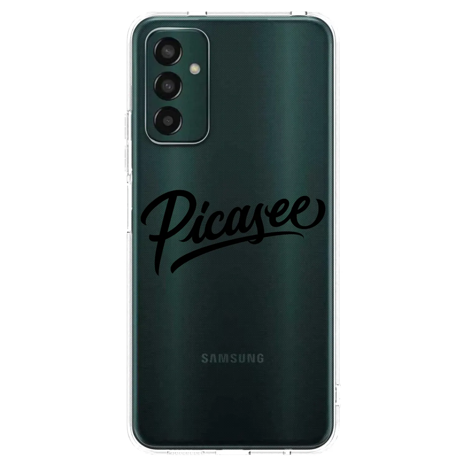Picasee silikonowe przeźroczyste etui na Samsung Galaxy M13 M135F - Picasee - old logo - black