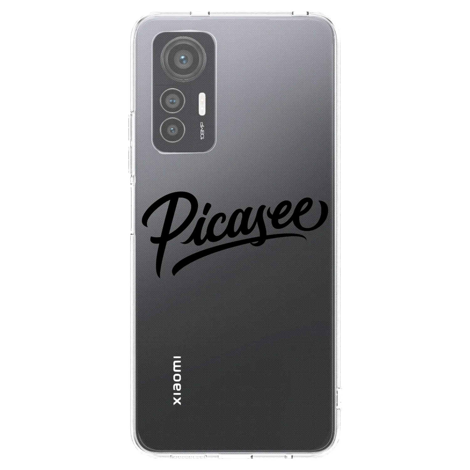 Picasee silikonowe przeźroczyste etui na Xiaomi 12 Lite - Picasee - old logo - black