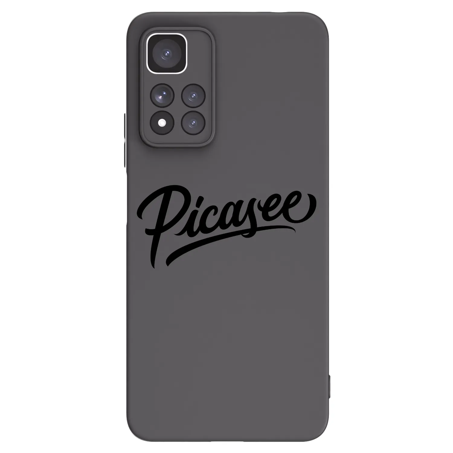 Picasee silikonowe czarne etui na Xiaomi Redmi Note 11 Pro+ 5G - Picasee - old logo - black