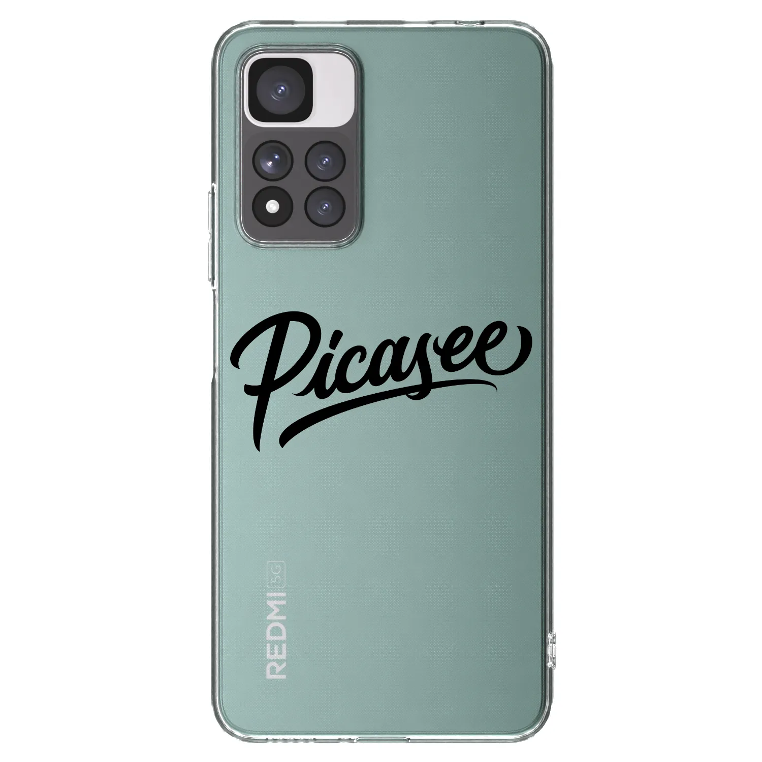 Picasee silikonowe przeźroczyste etui na Xiaomi Redmi Note 11 Pro+ 5G - Picasee - old logo - black
