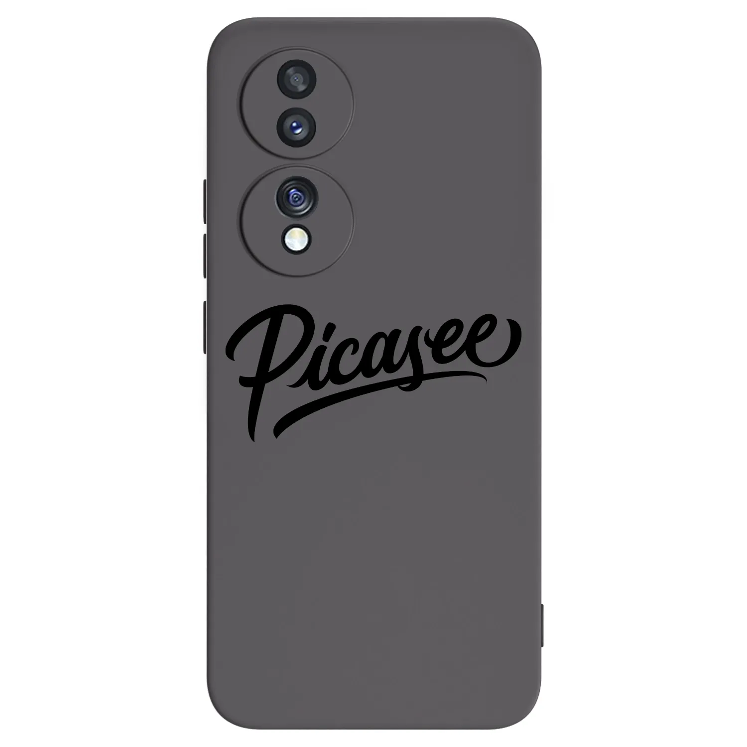 Picasee silikonowe czarne etui na Honor 70 - Picasee - old logo - black