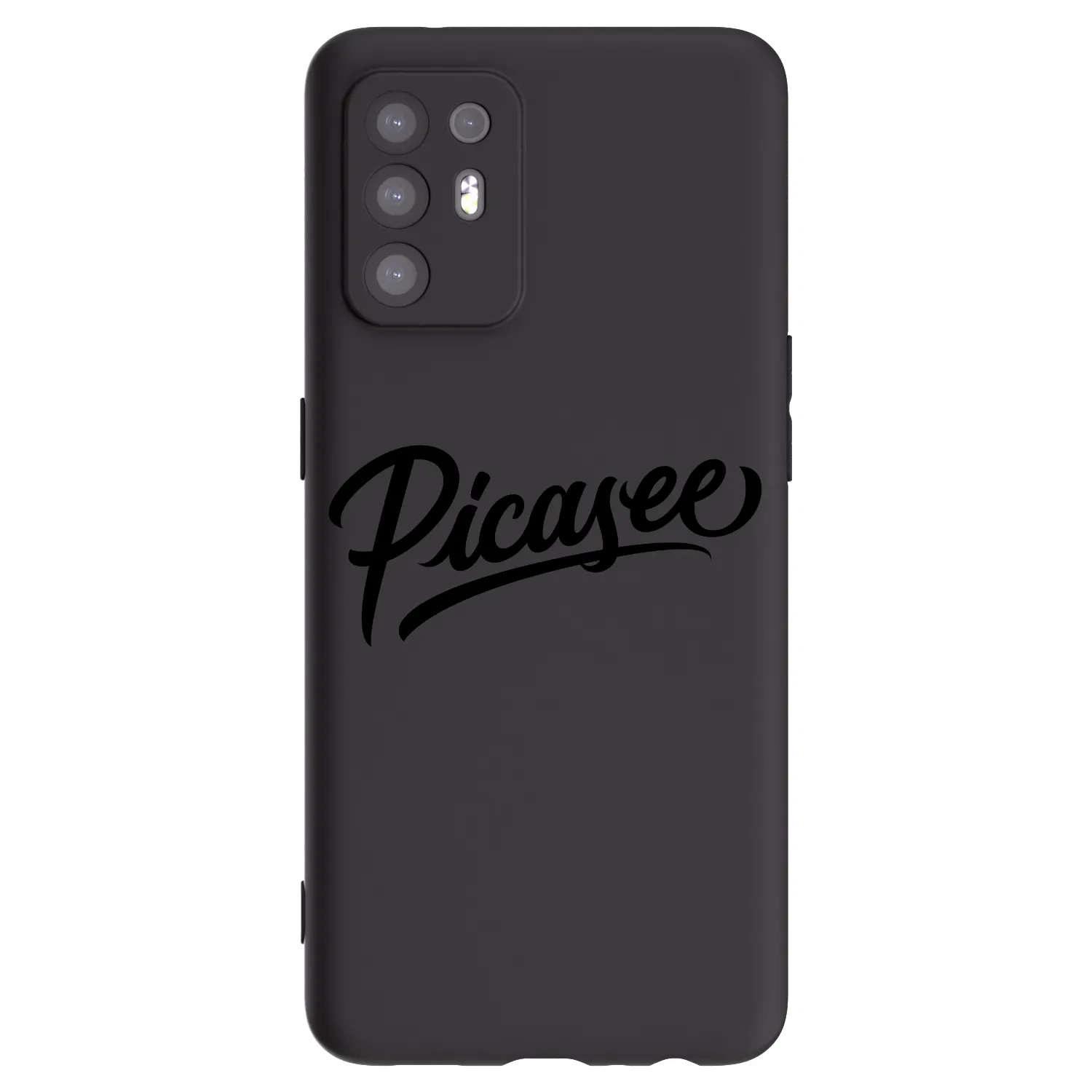 Picasee silikonowe czarne etui na OPPO A94 5G - Picasee - old logo - black