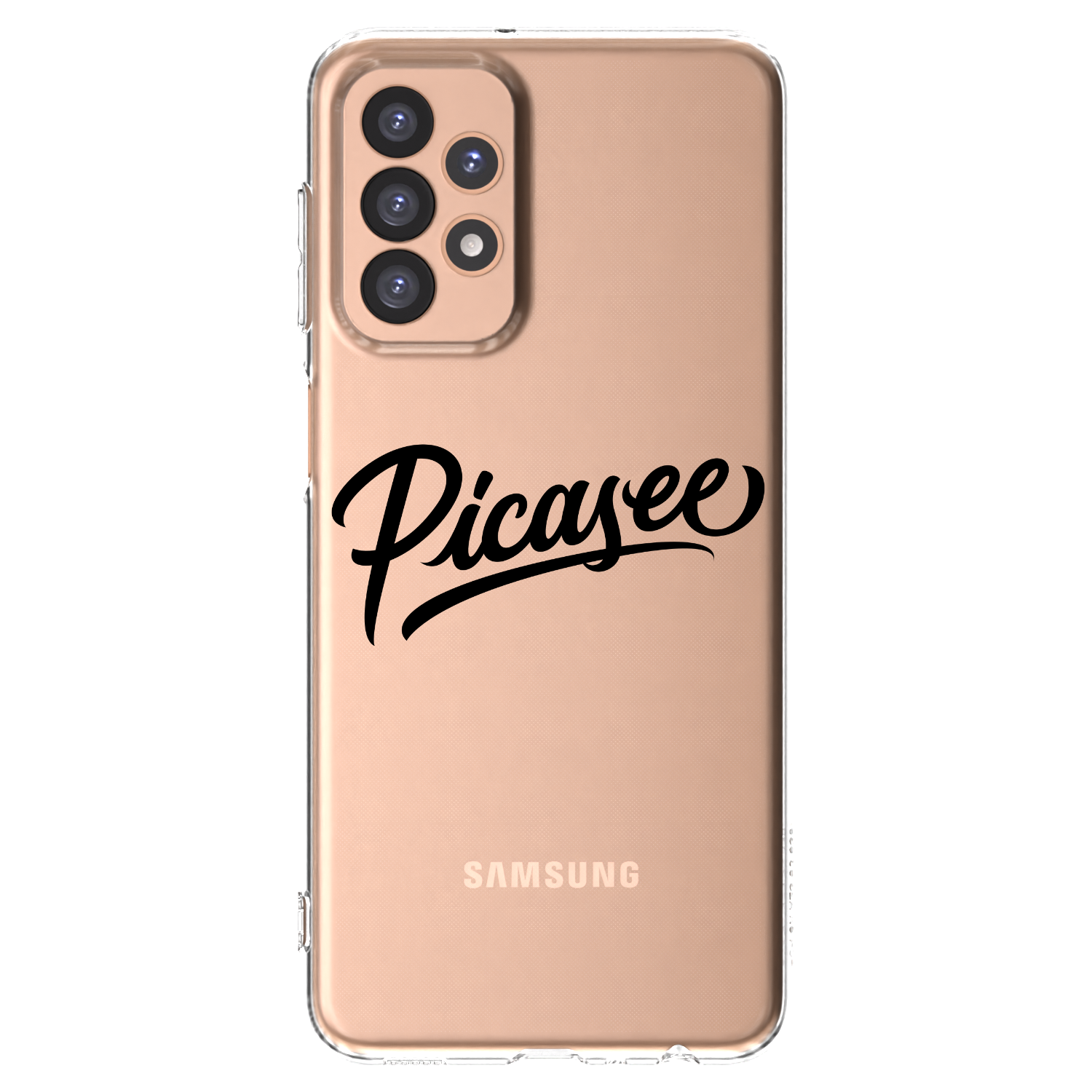 Picasee silikonowe przeźroczyste etui na Samsung Galaxy A23 A236B 5G - Picasee - old logo - black