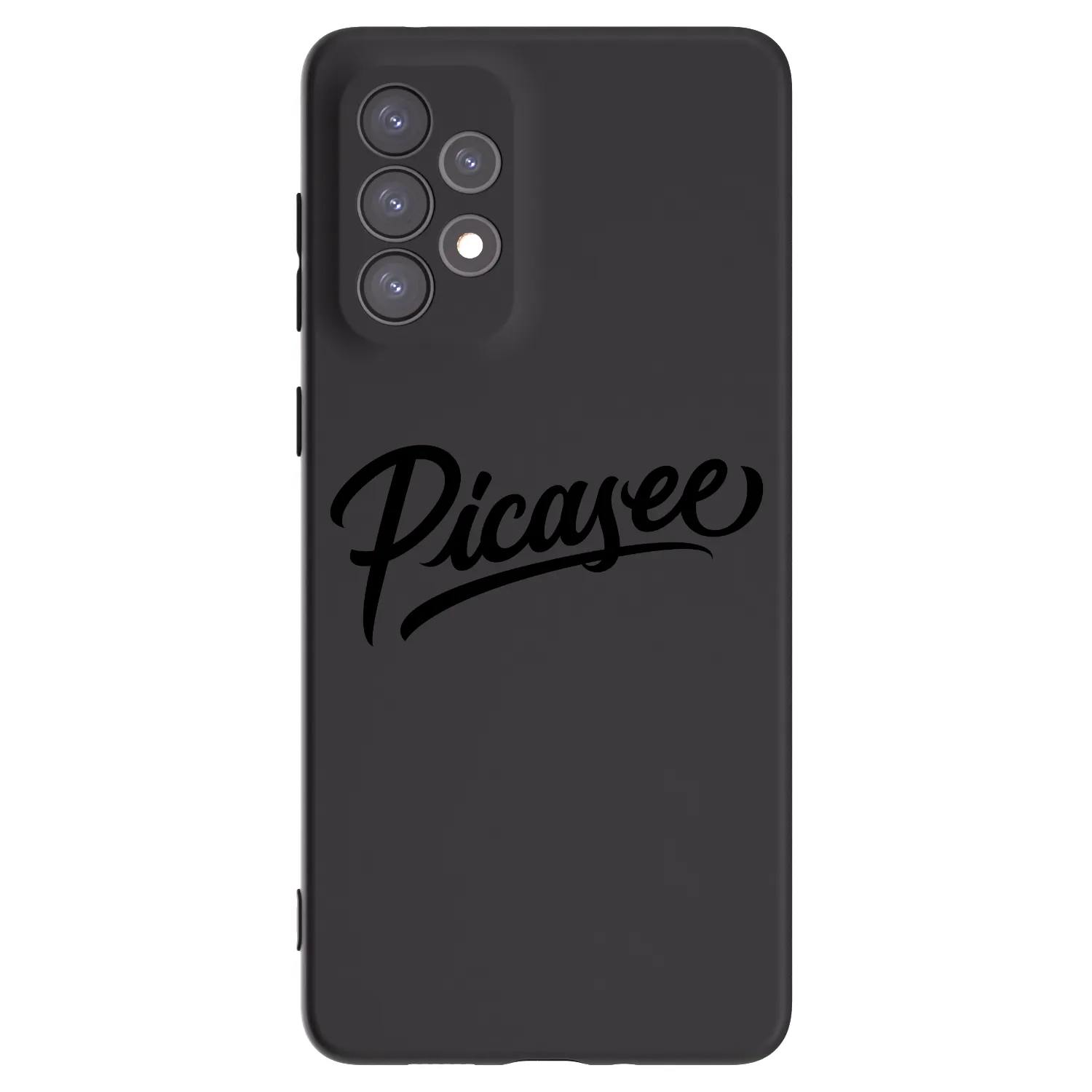 Picasee silikonowe czarne etui na Samsung Galaxy A73 5G - Picasee - old logo - black