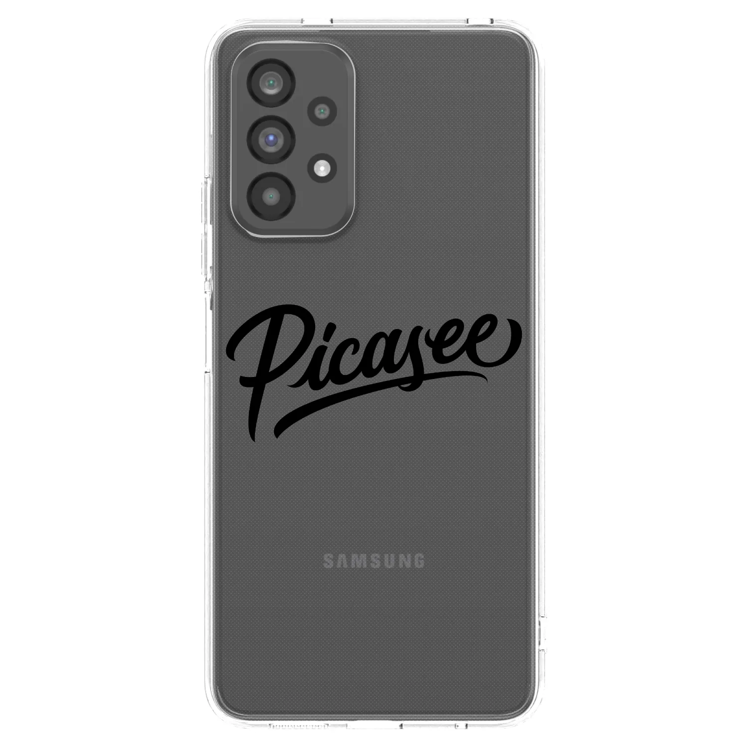 Picasee silikonowe przeźroczyste etui na Samsung Galaxy A73 5G - Picasee - old logo - black