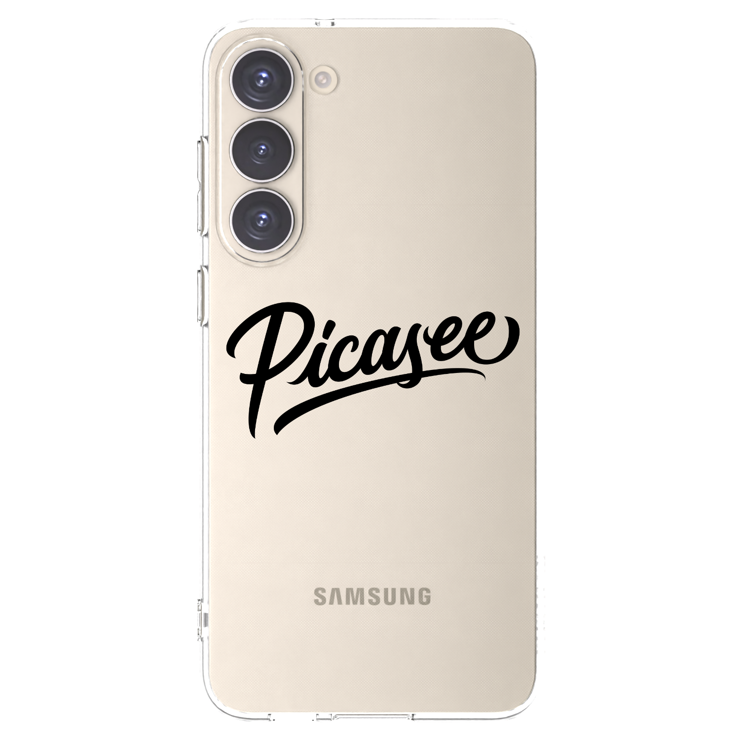 Picasee silikonowe przeźroczyste etui na Samsung Galaxy S23+ 5G - Picasee - old logo - black