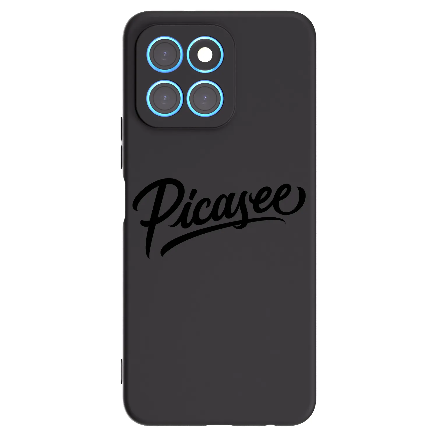 Picasee silikonowe czarne etui na Honor X6 - Picasee - old logo - black