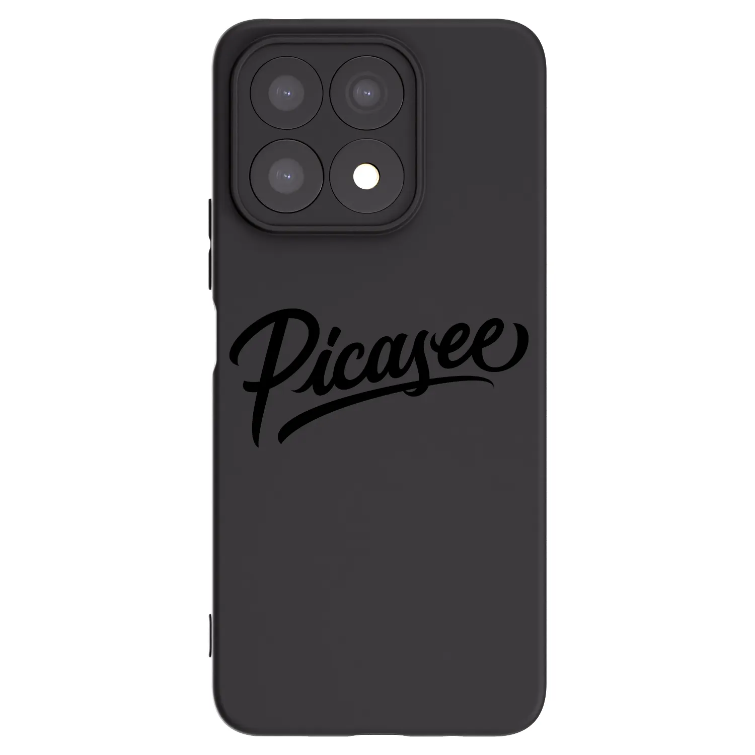 Picasee silikonowe czarne etui na Honor X8a - Picasee - old logo - black