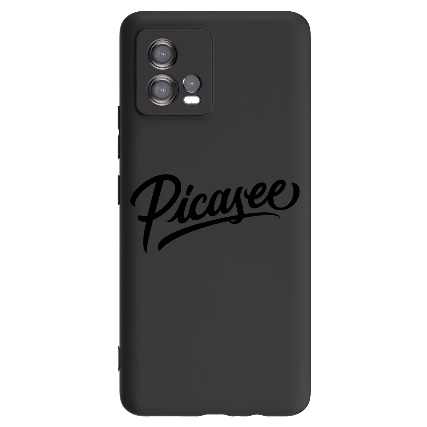 Picasee silikonowe czarne etui na Motorola Moto G72 - Picasee - old logo - black