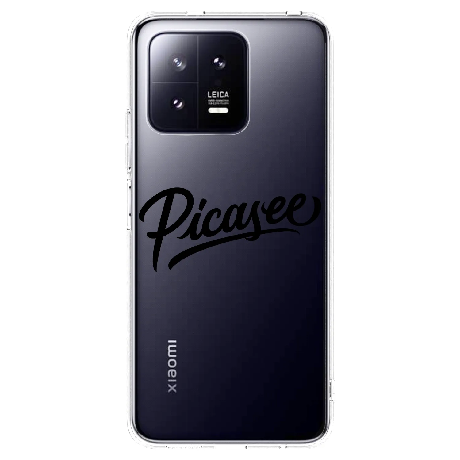 Picasee silikonowe przeźroczyste etui na Xiaomi 13 Pro - Picasee - old logo - black
