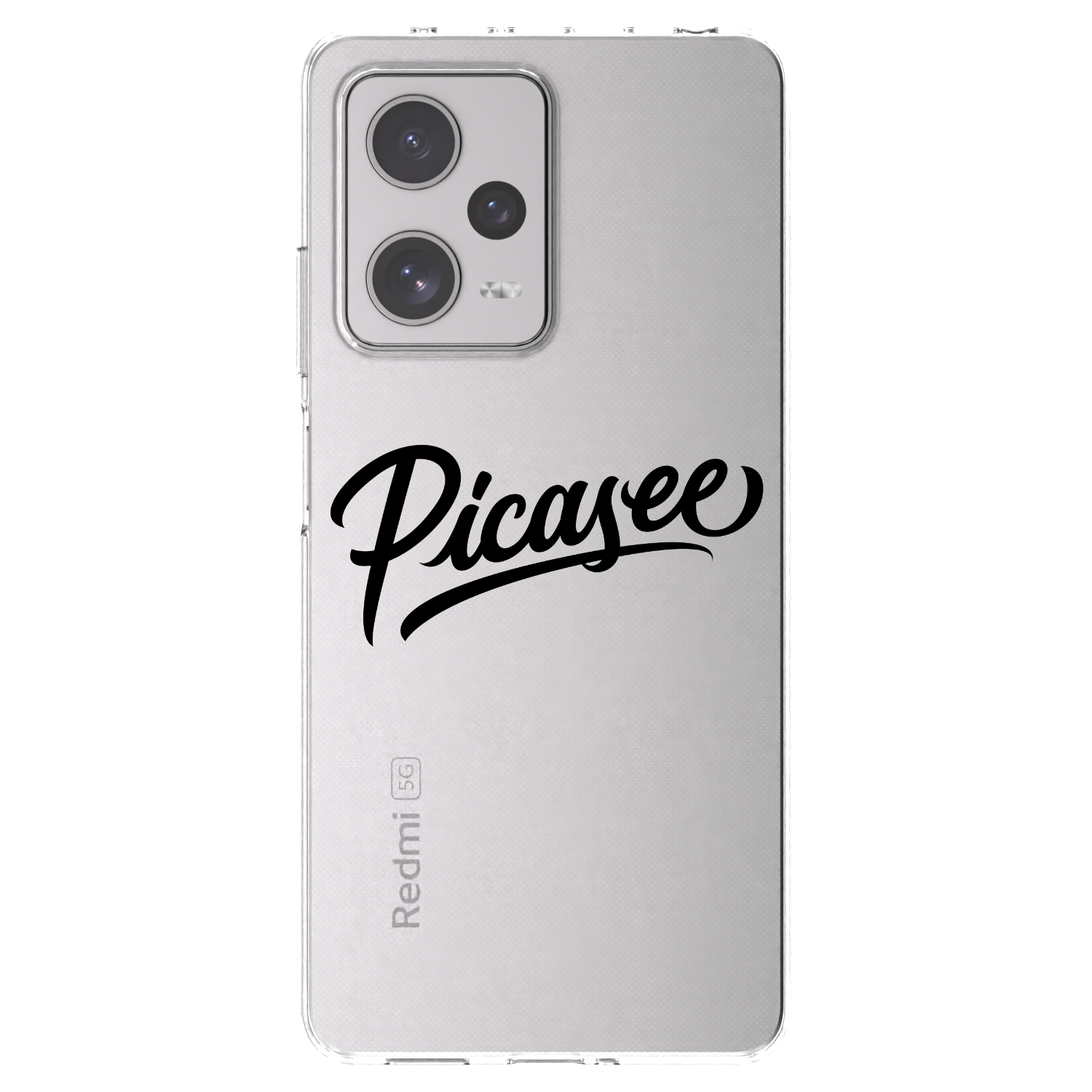Picasee silikonowe przeźroczyste etui na Xiaomi Redmi Note 12 Pro+ 5G - Picasee - old logo - black