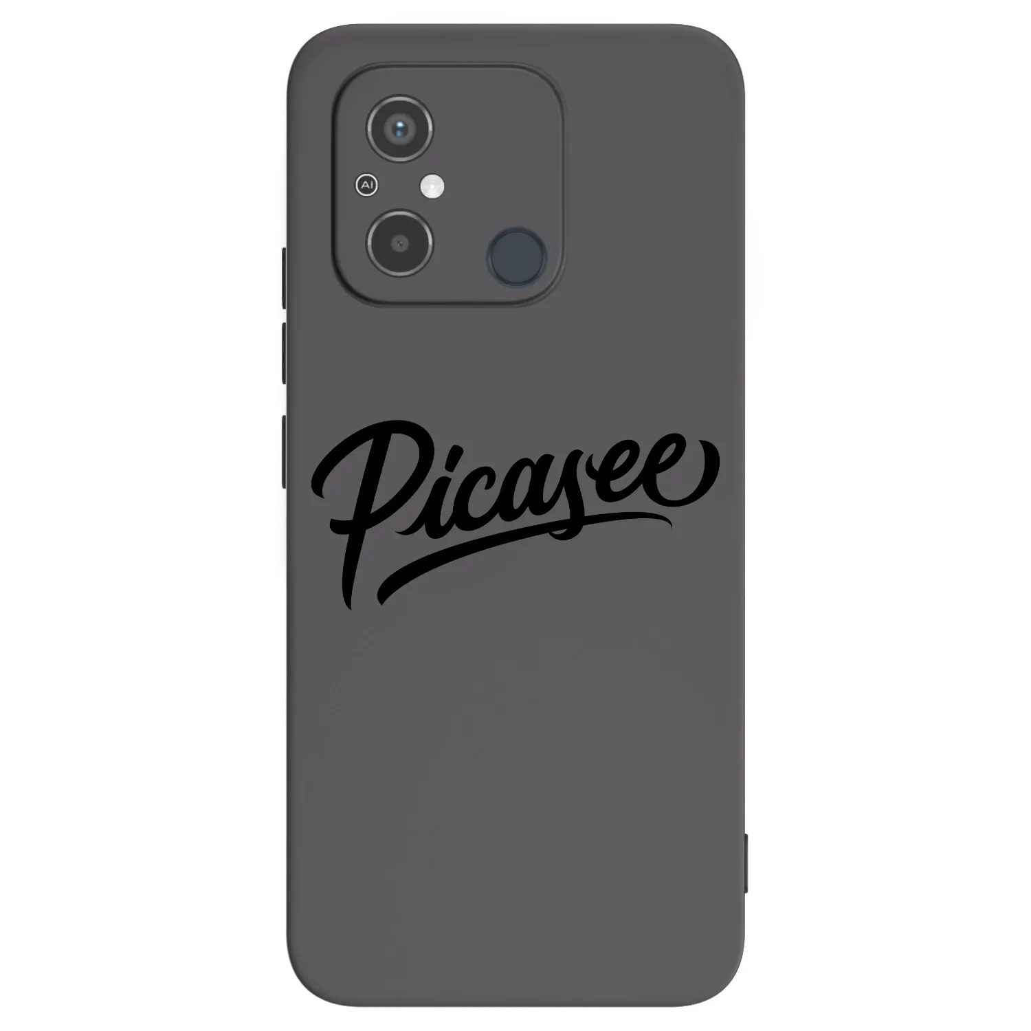 Picasee silikonowe czarne etui na Xiaomi Redmi 12C - Picasee - old logo - black