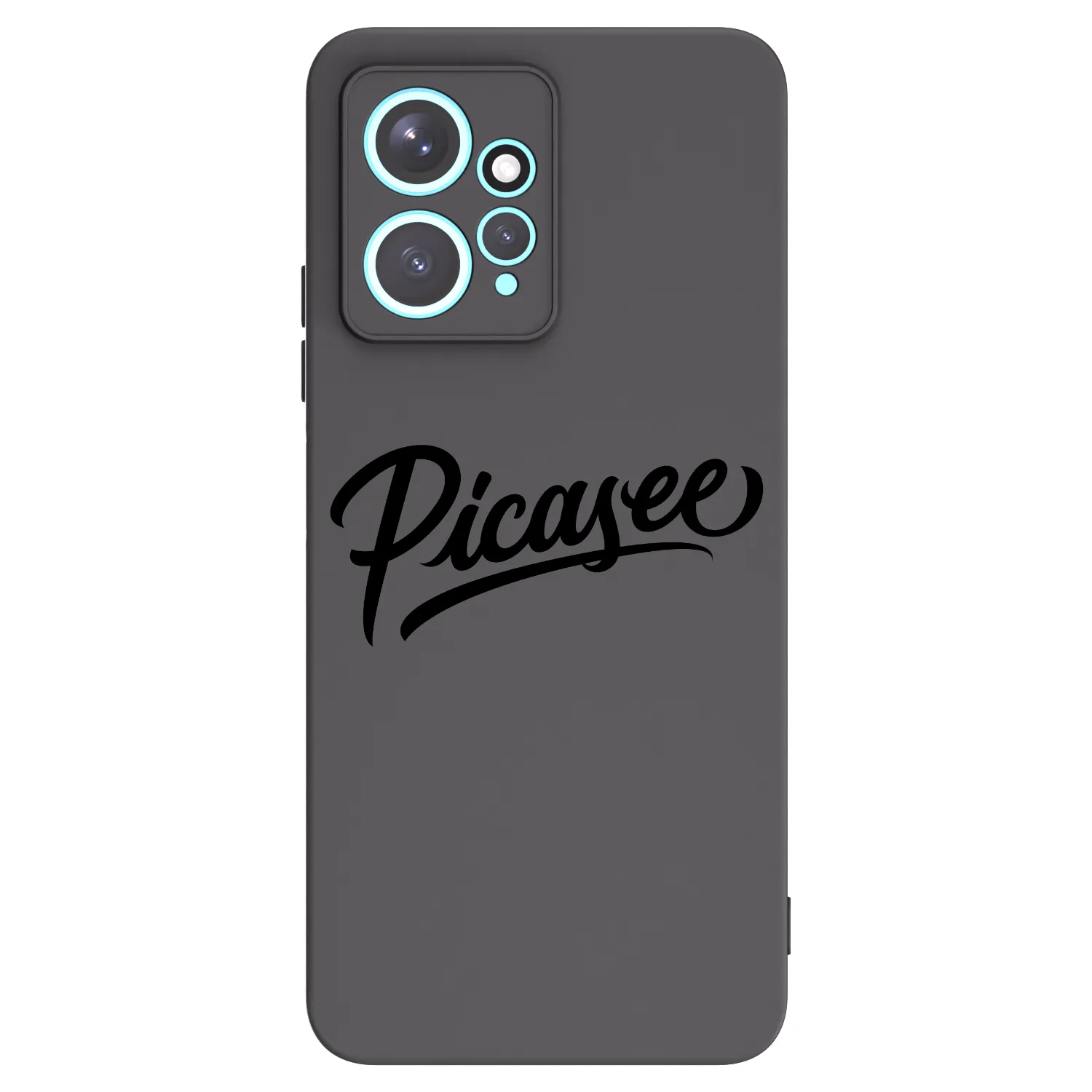 Picasee silikonowe czarne etui na Xiaomi Redmi Note 12 4G - Picasee - old logo - black