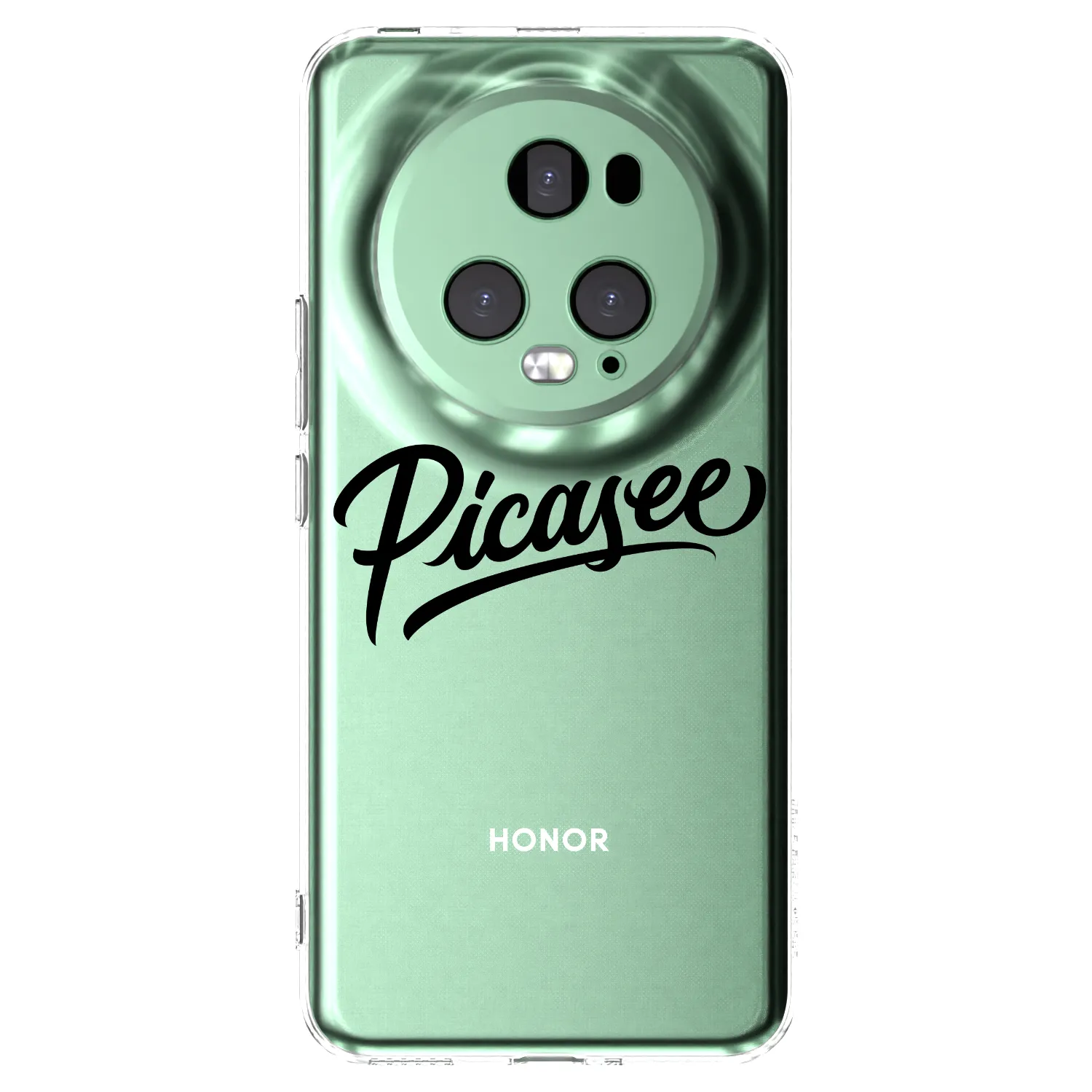 Picasee silikonowe przeźroczyste etui na Honor Magic5 Pro - Picasee - old logo - black