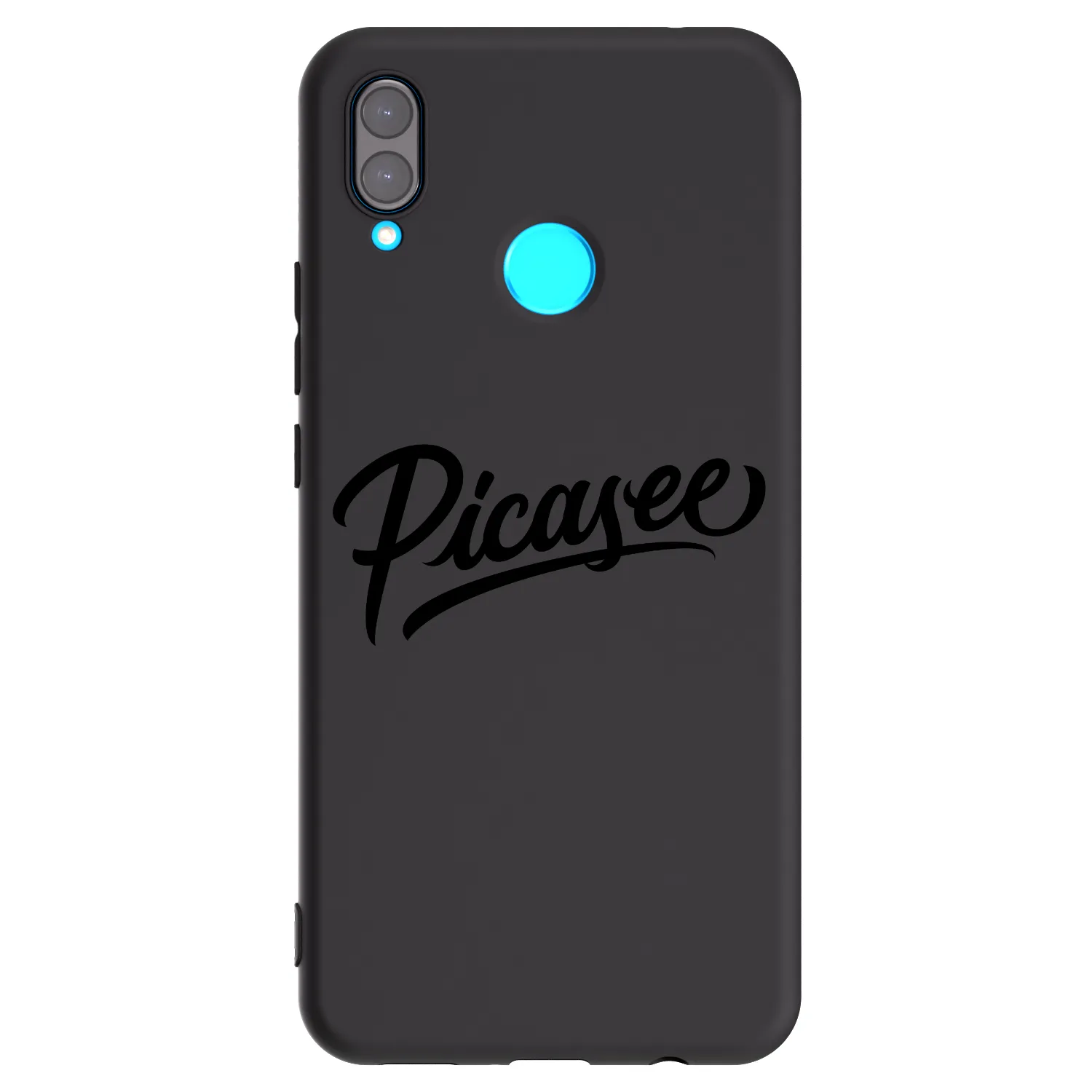 Picasee silikonowe czarne etui na Huawei Nova 3i - Picasee - old logo - black