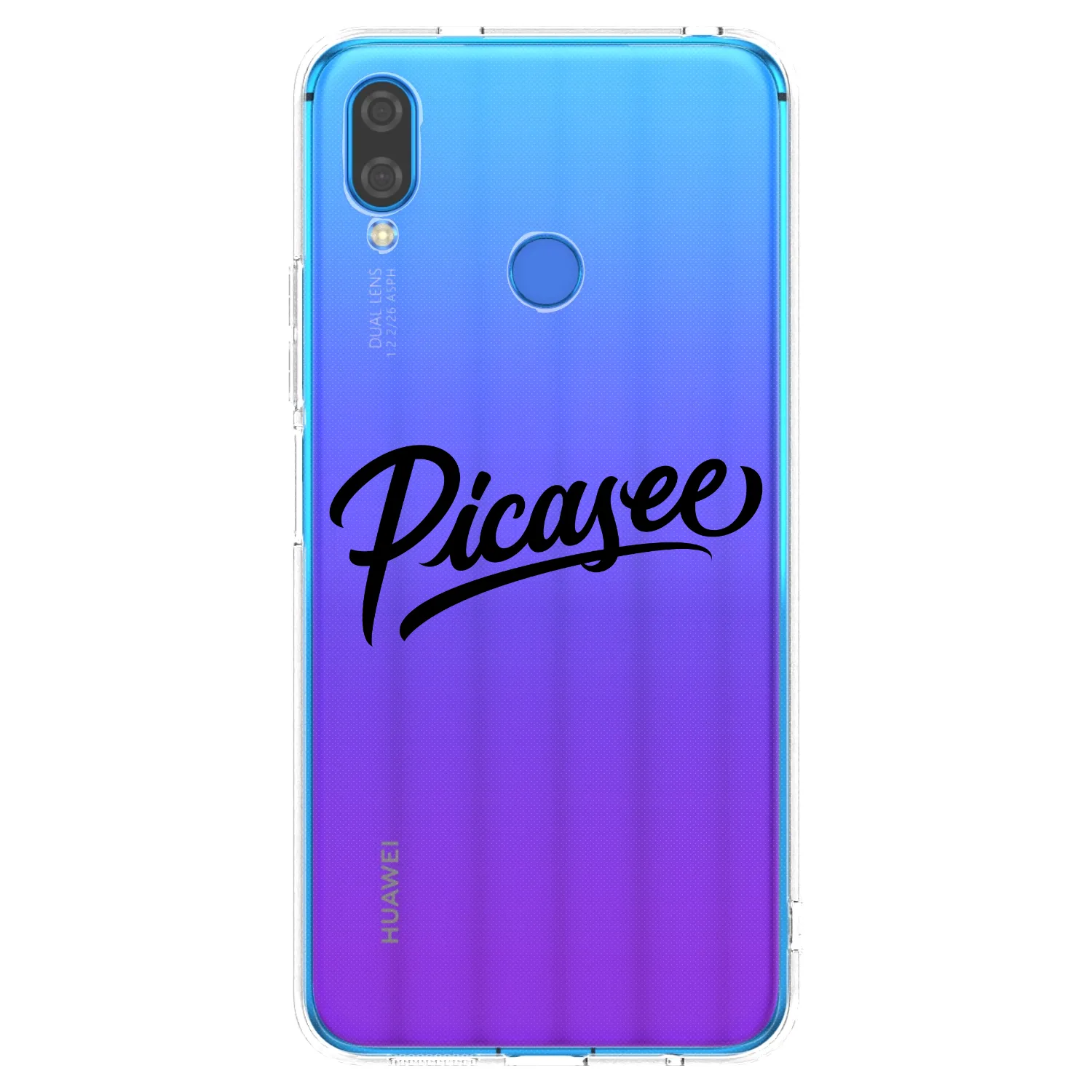 Picasee silikonowe przeźroczyste etui na Huawei Nova 3i - Picasee - old logo - black