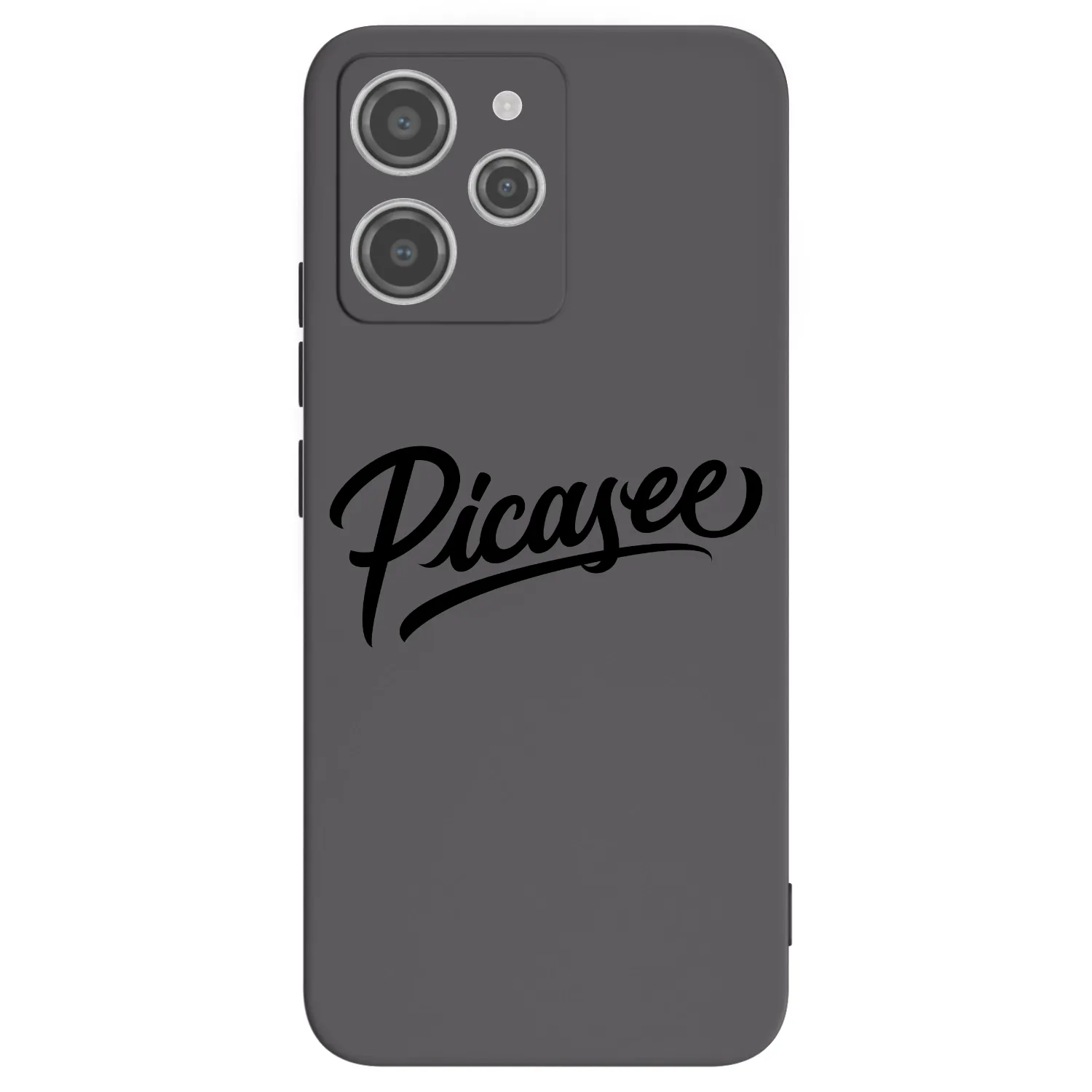 Picasee silikonowe czarne etui na Xiaomi Redmi 12 4G - Picasee - old logo - black