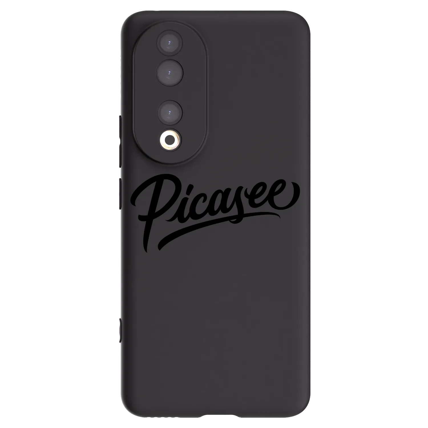 Picasee silikonowe czarne etui na Honor 90 5G - Picasee - old logo - black