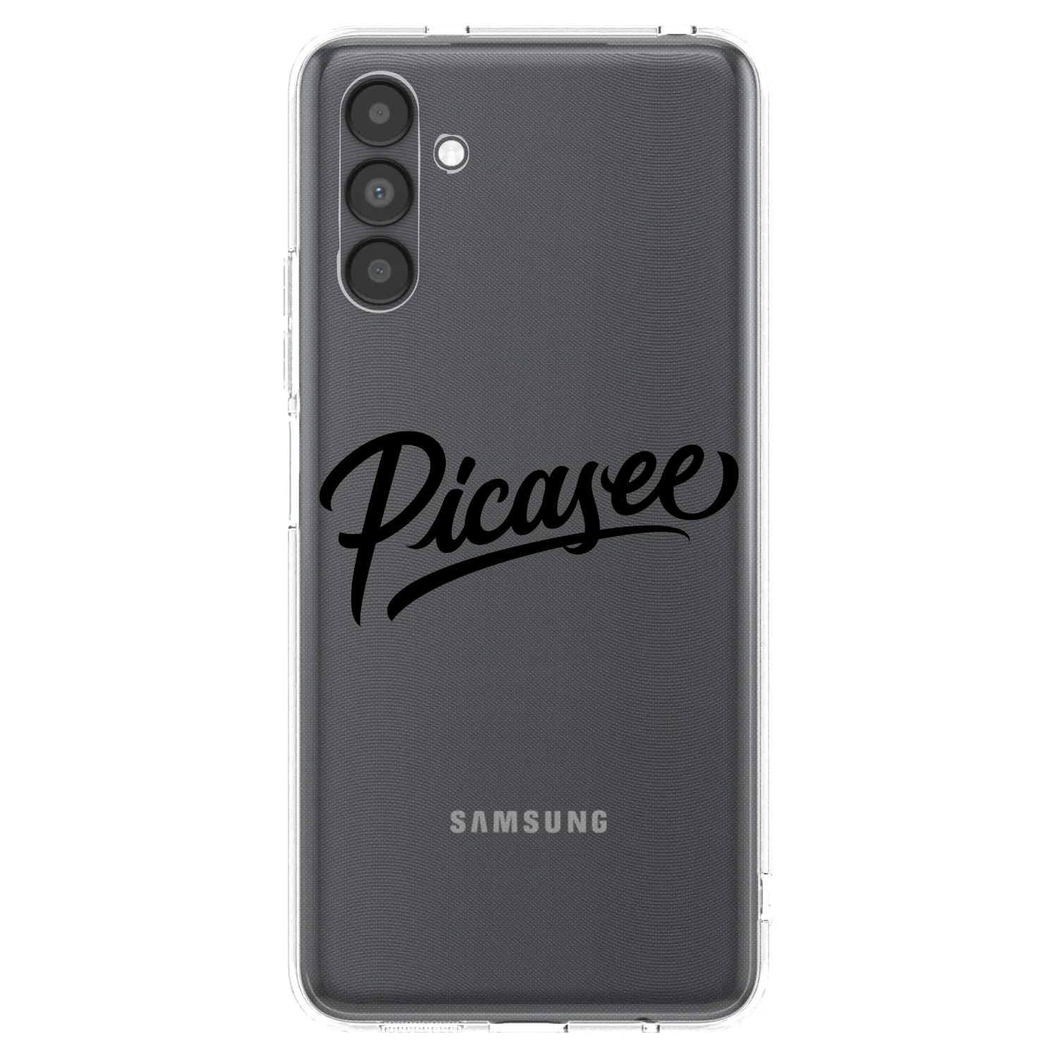 Picasee silikonowe przeźroczyste etui na Samsung Galaxy A04s A047F - Picasee - old logo - black