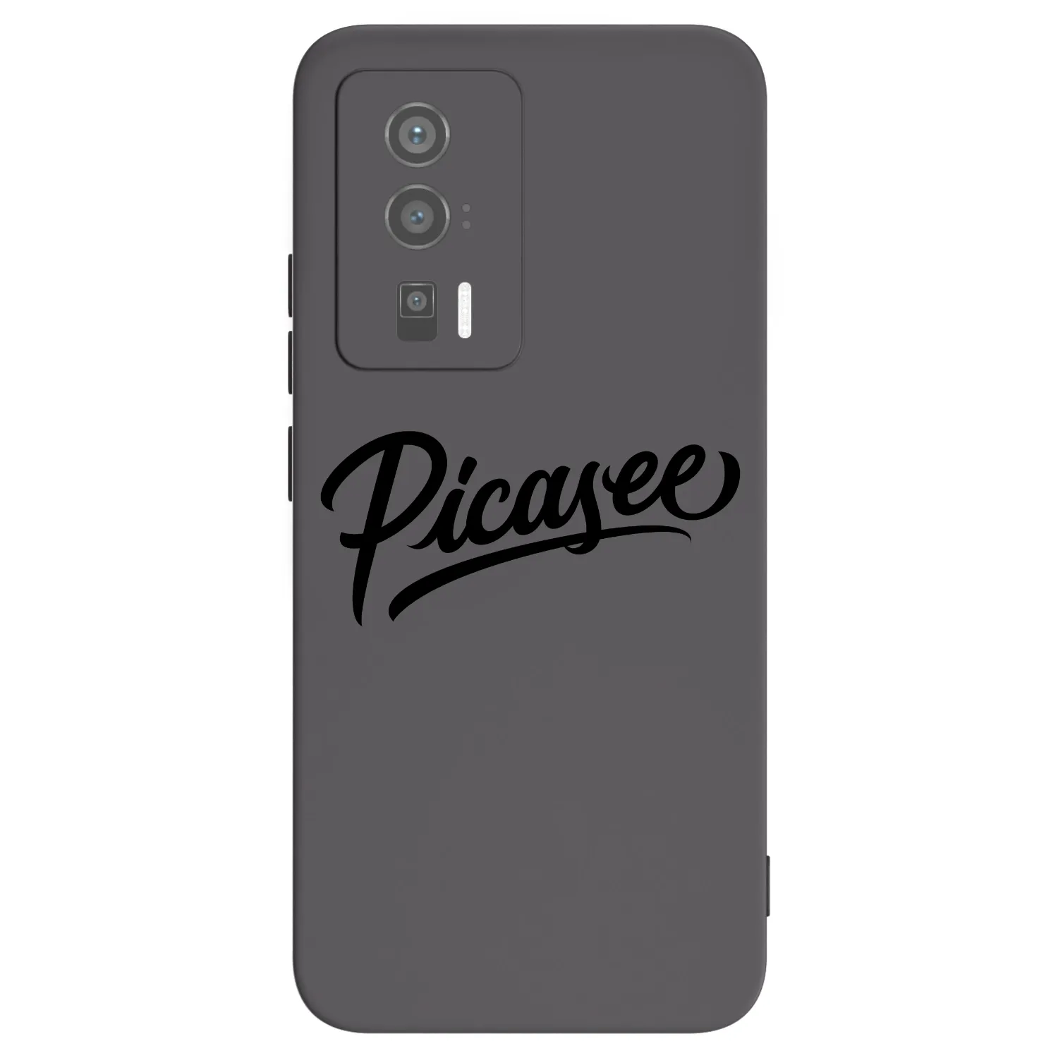 Picasee silikonowe czarne etui na Xiaomi Poco F5 Pro 5G - Picasee - old logo - black
