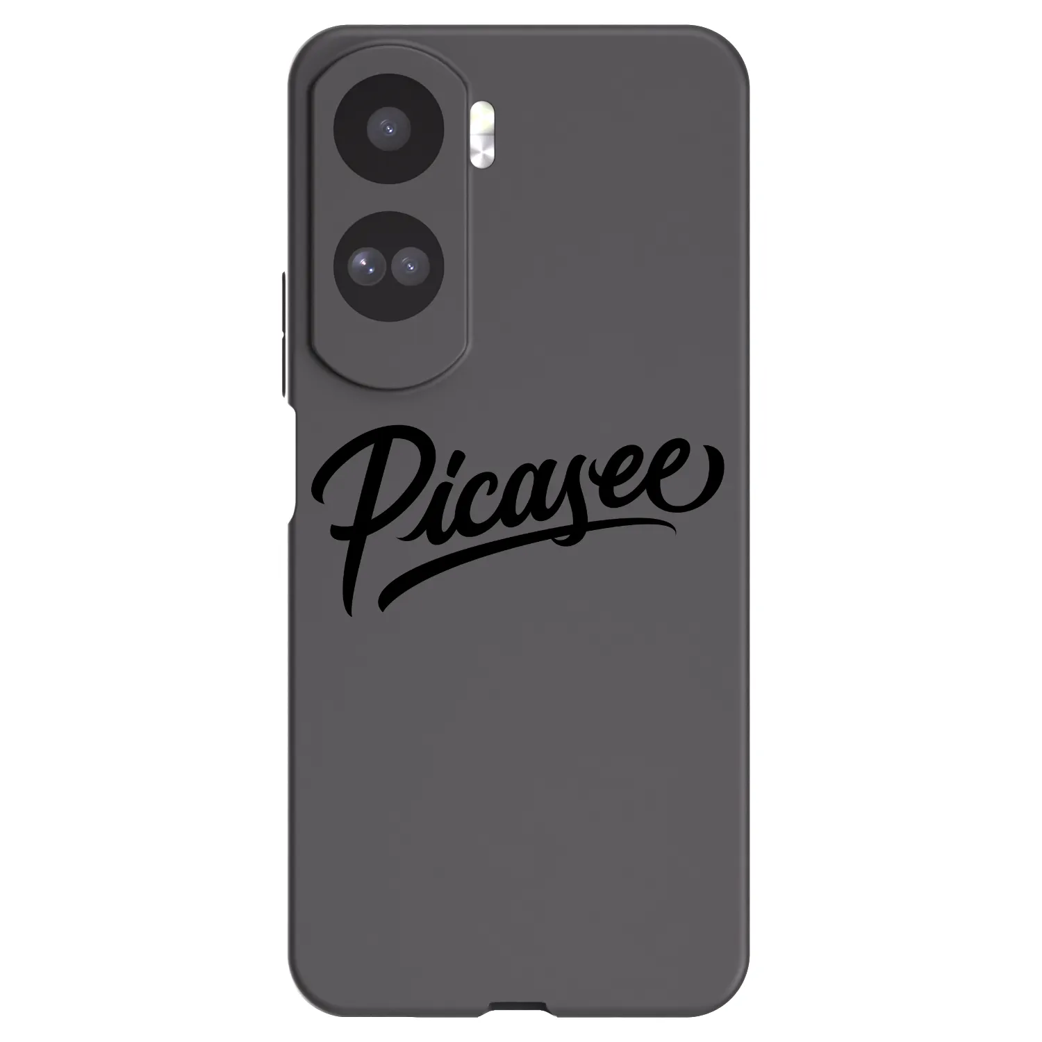 Picasee silikonowe czarne etui na Honor 90 Lite 5G - Picasee - old logo - black