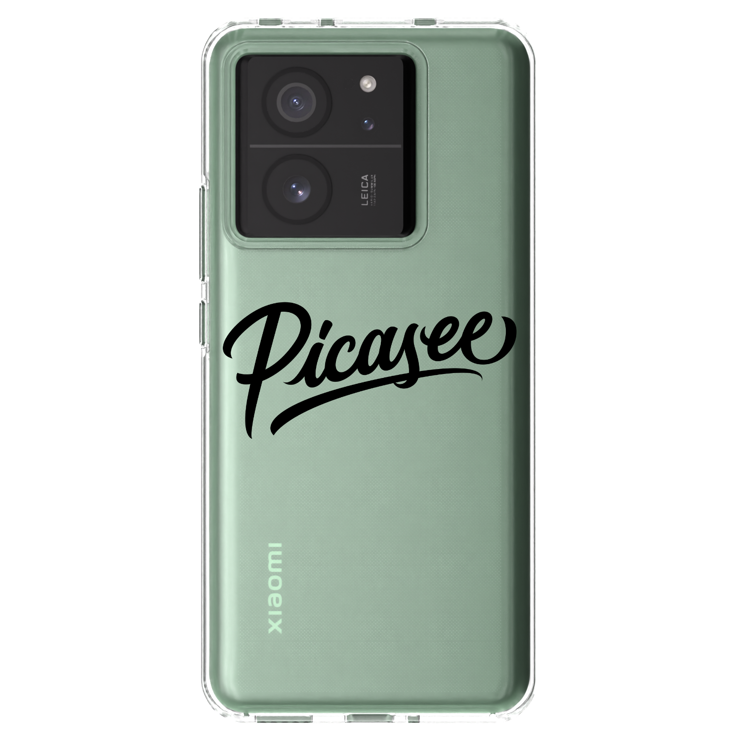 Picasee silikonowe przeźroczyste etui na Xiaomi 13T Pro - Picasee - old logo - black