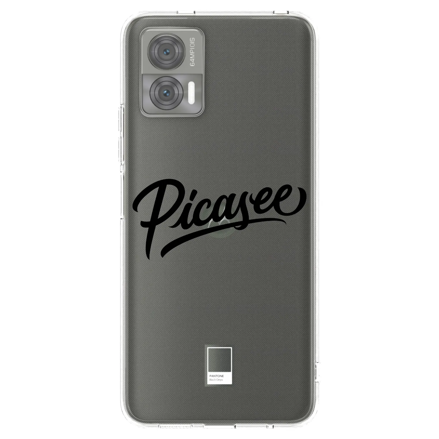 Picasee silikonowe przeźroczyste etui na Motorola Edge 30 Neo - Picasee - old logo - black