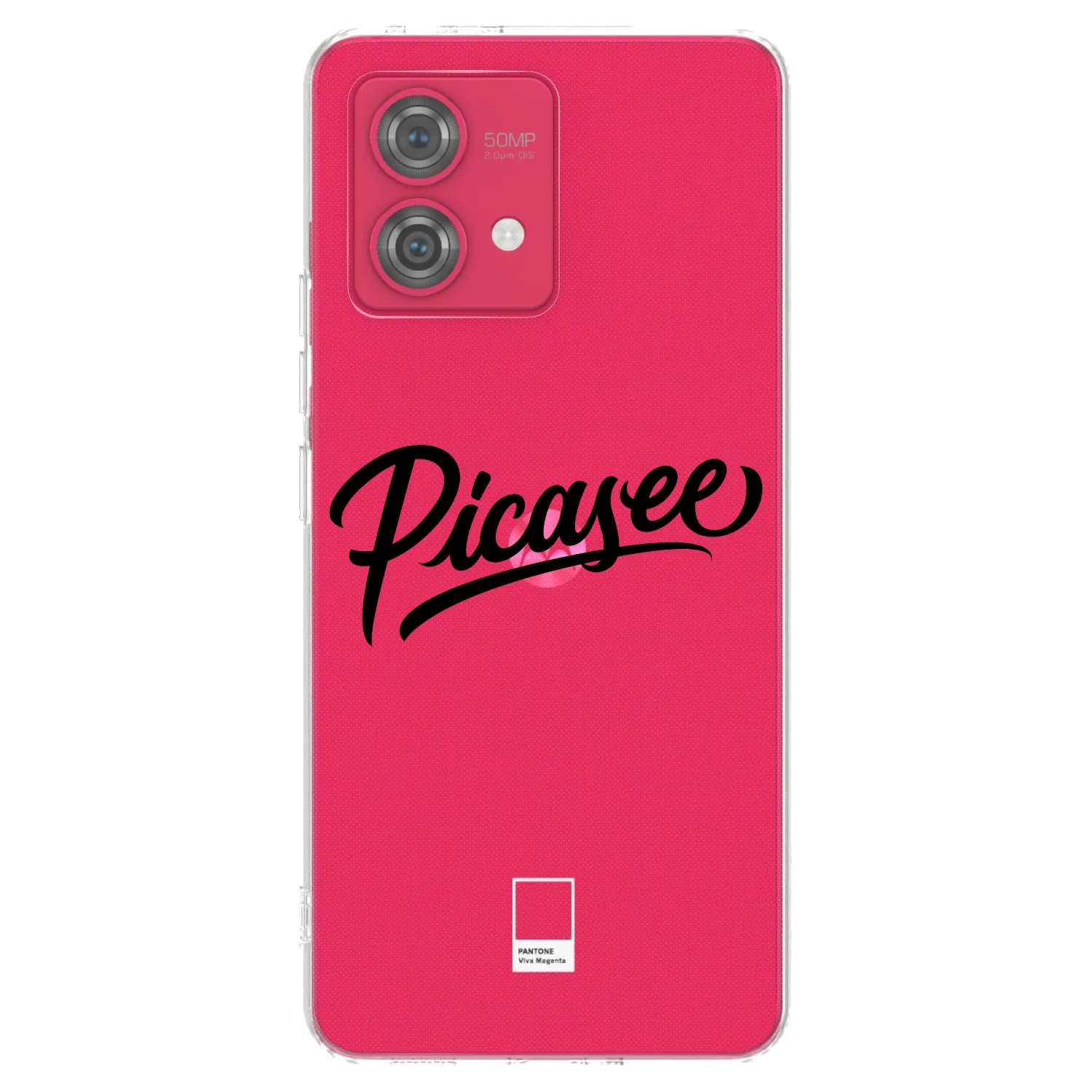 Picasee silikonowe przeźroczyste etui na Motorola Moto G84 5G - Picasee - old logo - black