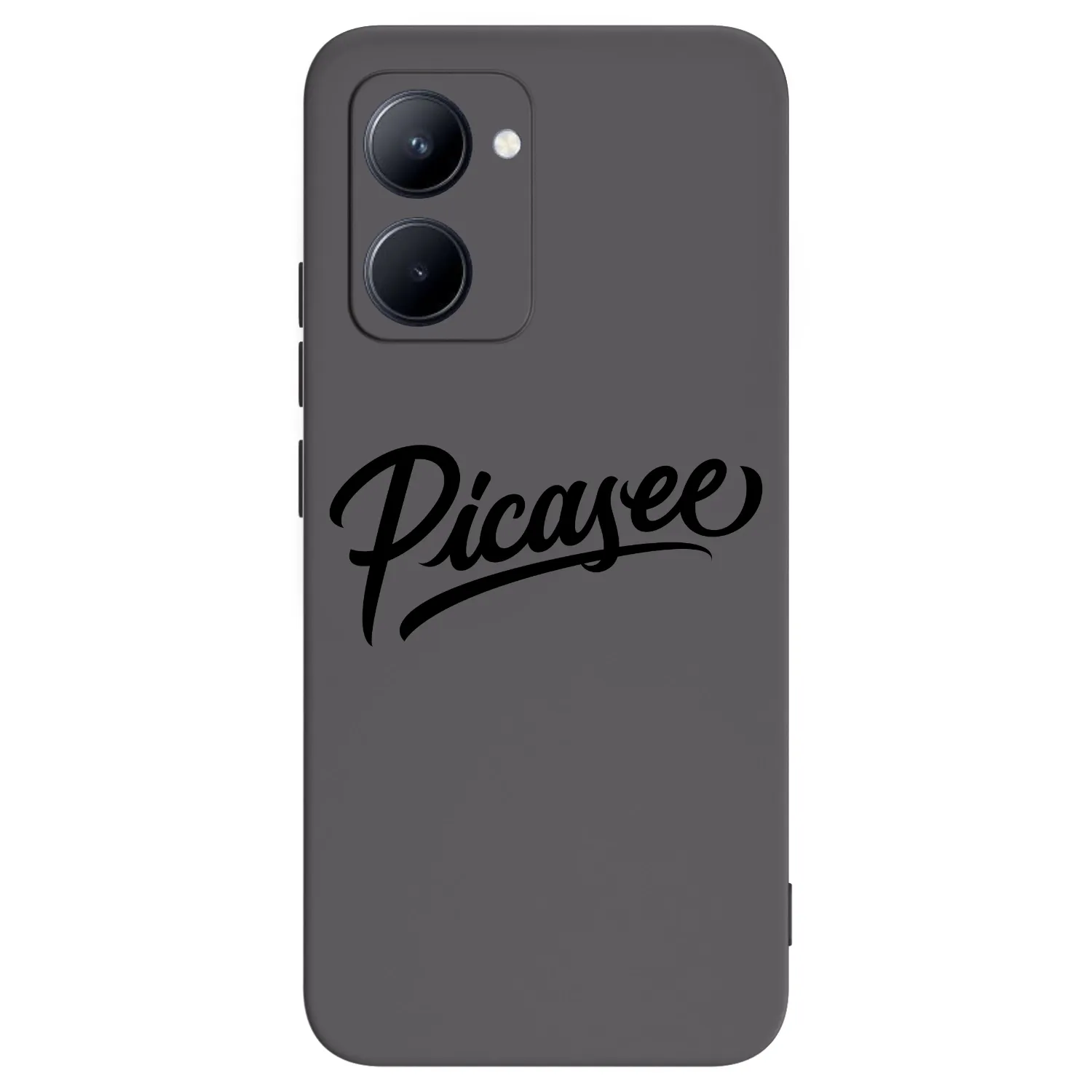 Picasee silikonowe czarne etui na Realme C33 (2023) - Picasee - old logo - black