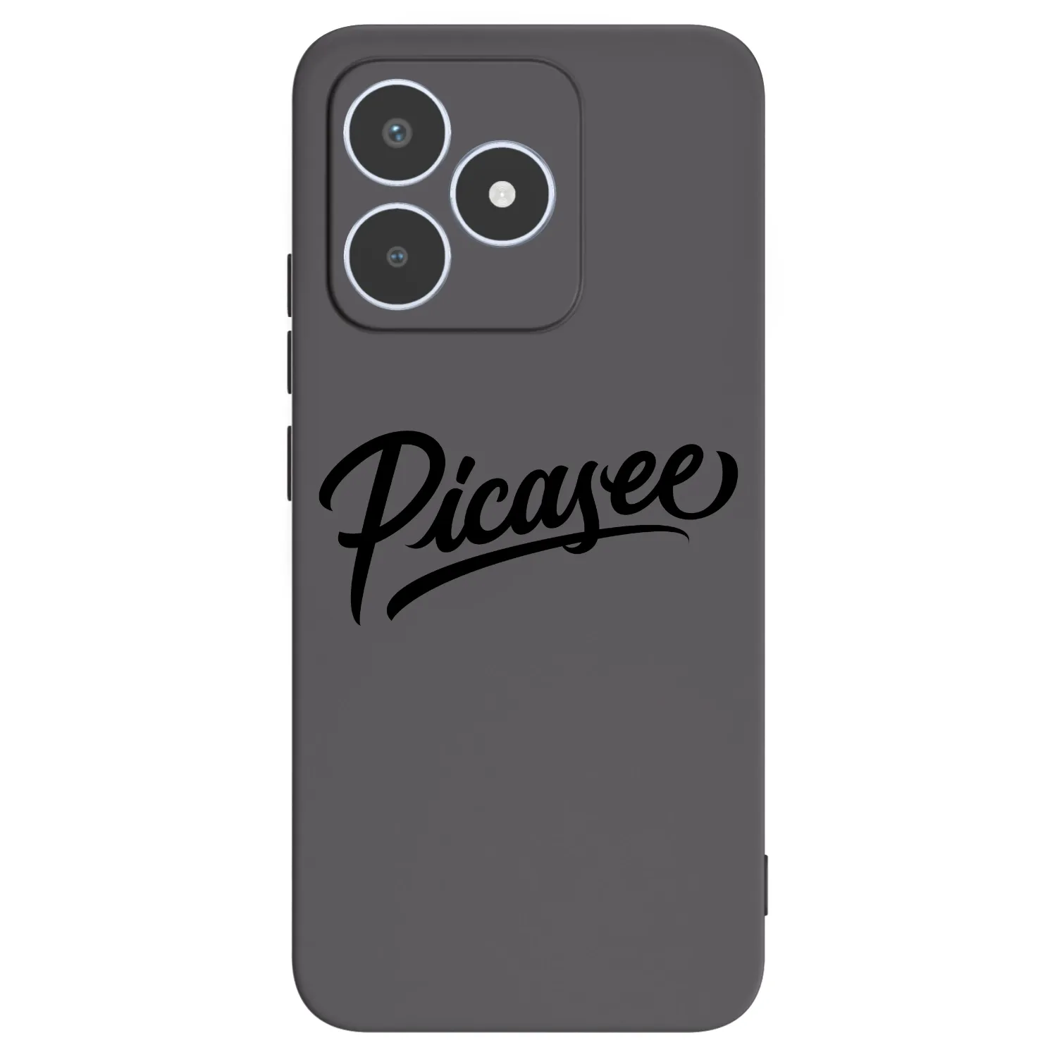 Picasee silikonowe czarne etui na Realme C53 - Picasee - old logo - black
