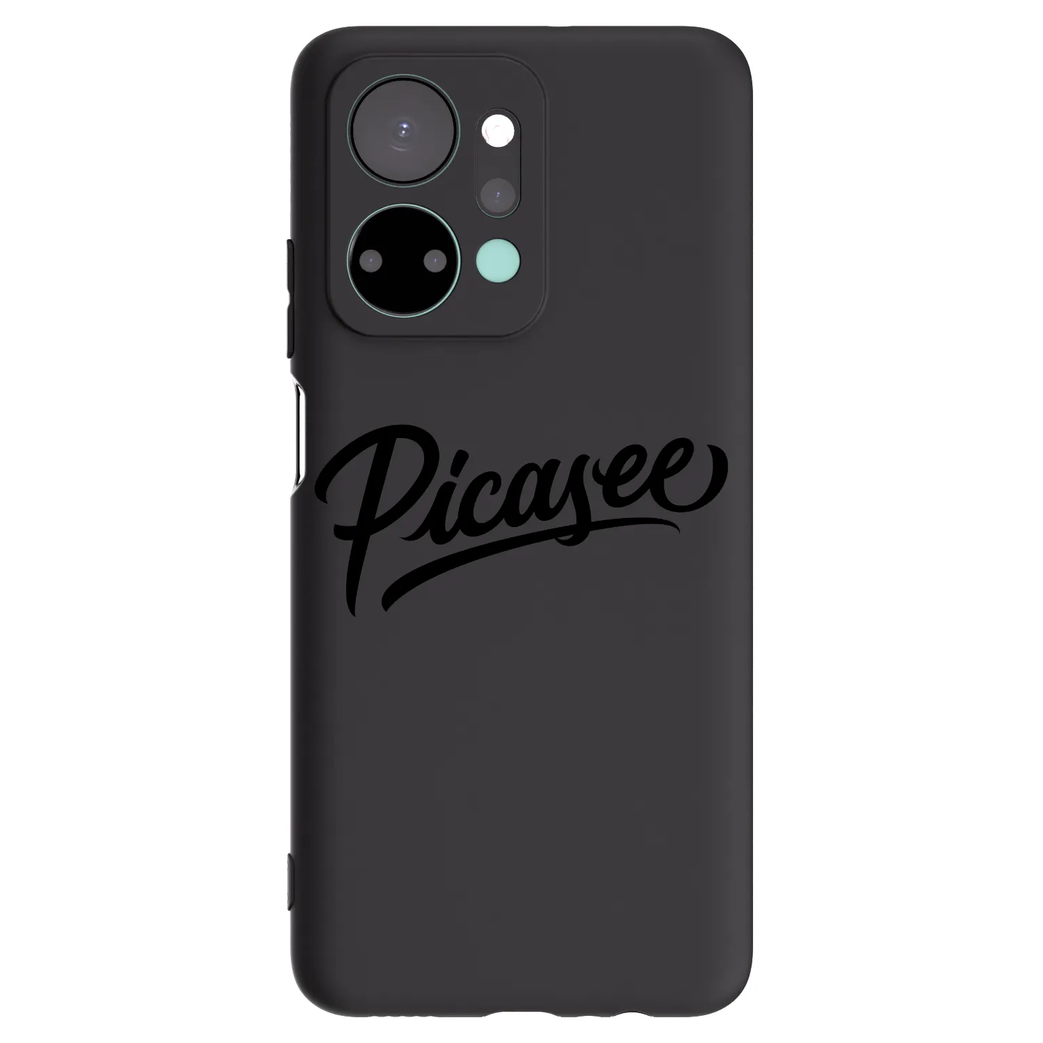 Picasee silikonowe czarne etui na Honor X7a - Picasee - old logo - black