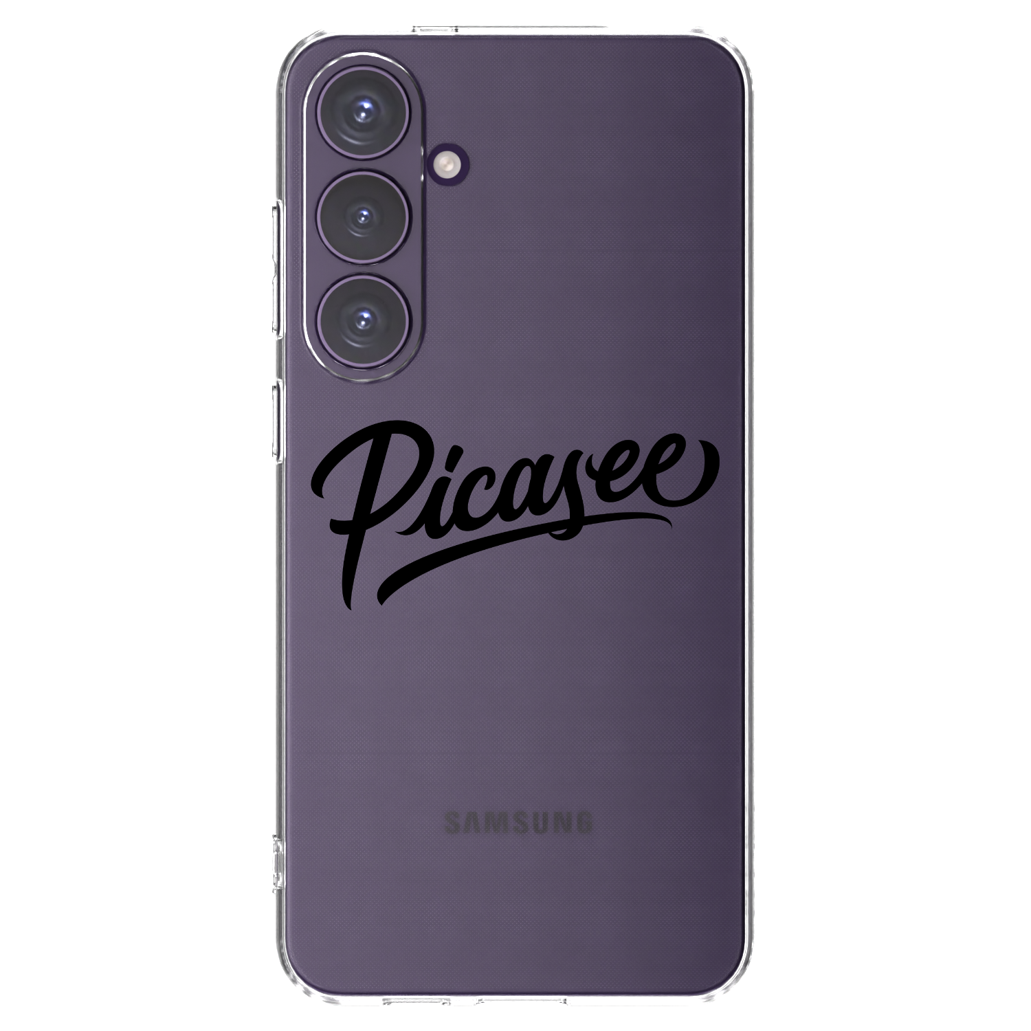 Picasee silikonowe przeźroczyste etui na Samsung Galaxy S24+ S926B 5G - Picasee - old logo - black