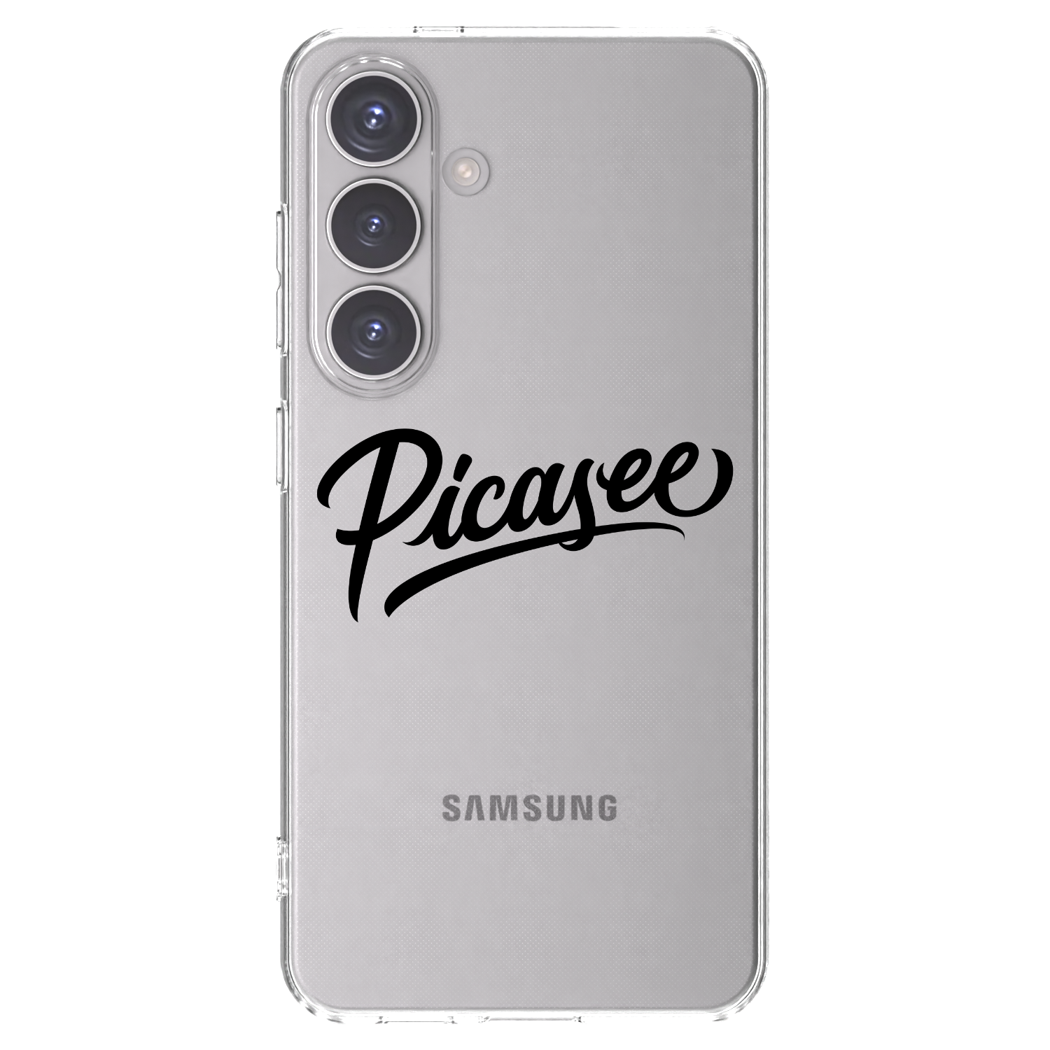 Picasee silikonowe przeźroczyste etui na Samsung Galaxy S24 S921B 5G - Picasee - old logo - black