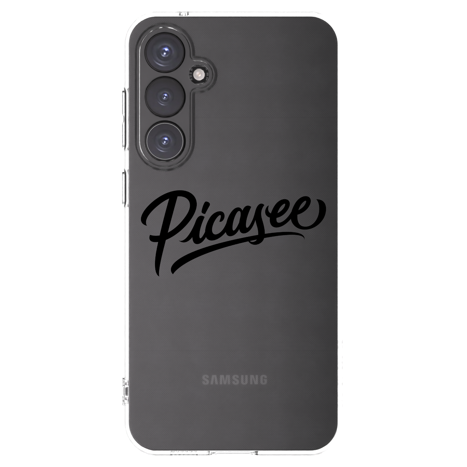 Picasee silikonowe przeźroczyste etui na Samsung Galaxy S23 FE S711B - Picasee - old logo - black