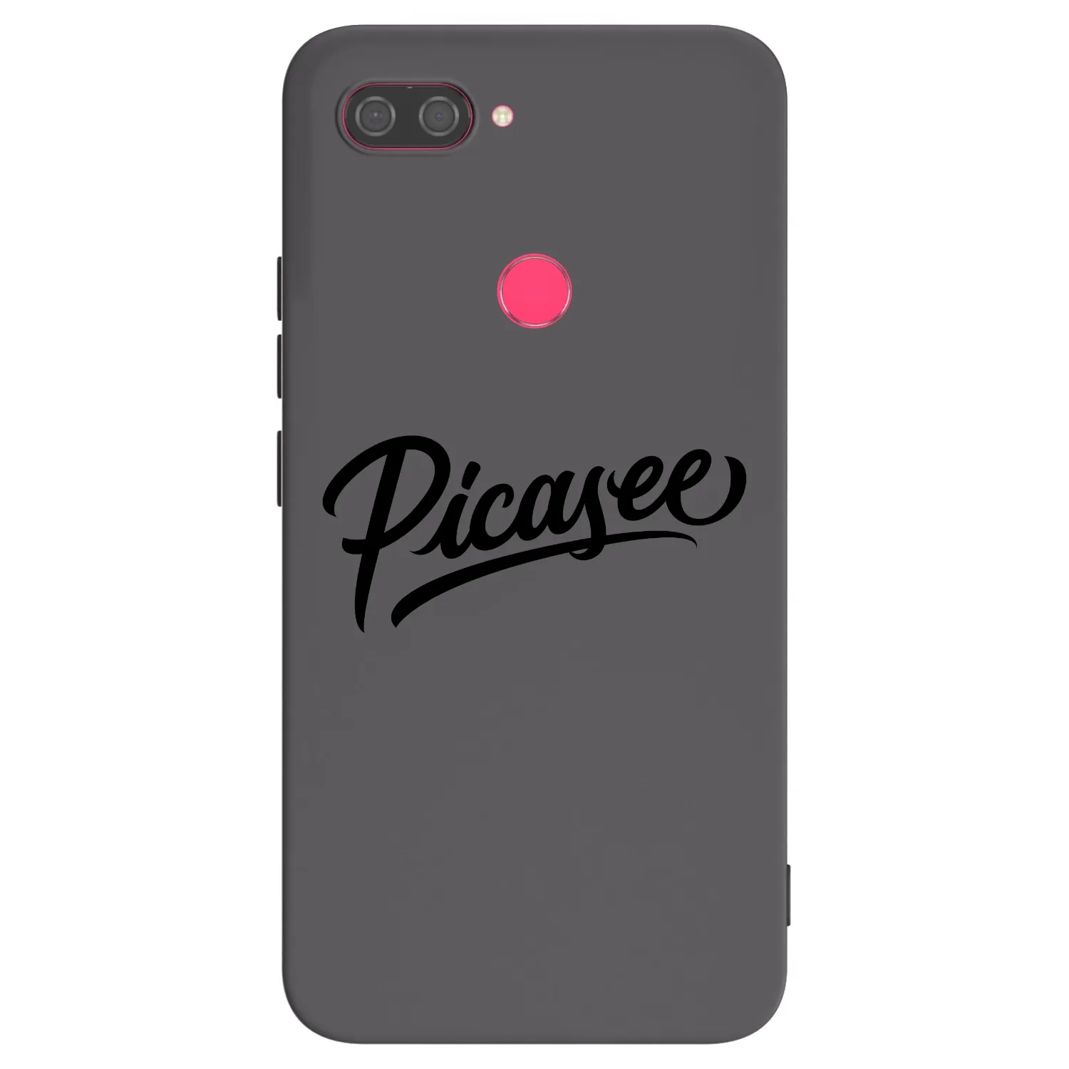 Picasee silikonowe czarne etui na Xiaomi Mi 8 Lite - Picasee - old logo - black