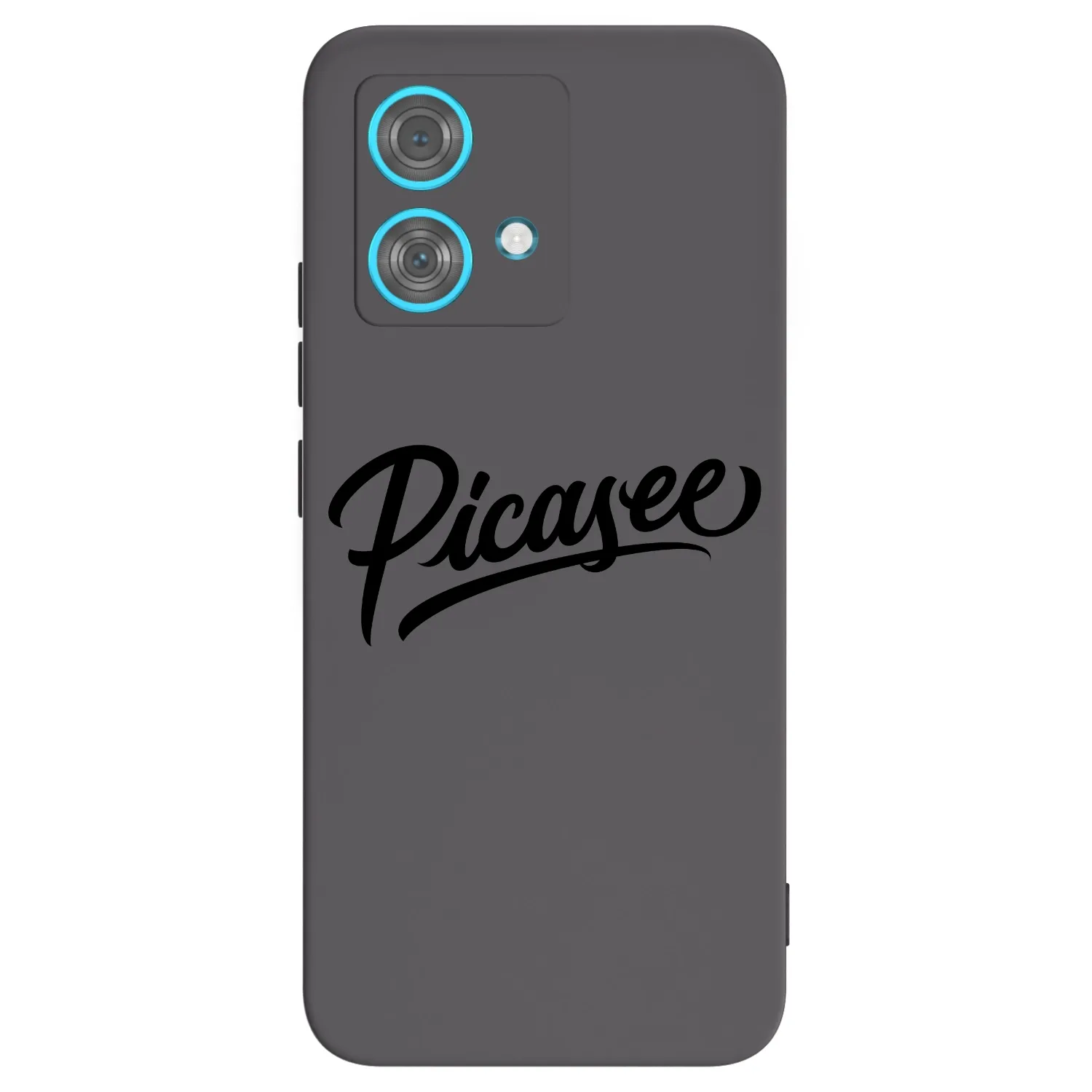Picasee silikonowe czarne etui na Motorola Edge 40 Neo - Picasee - old logo - black