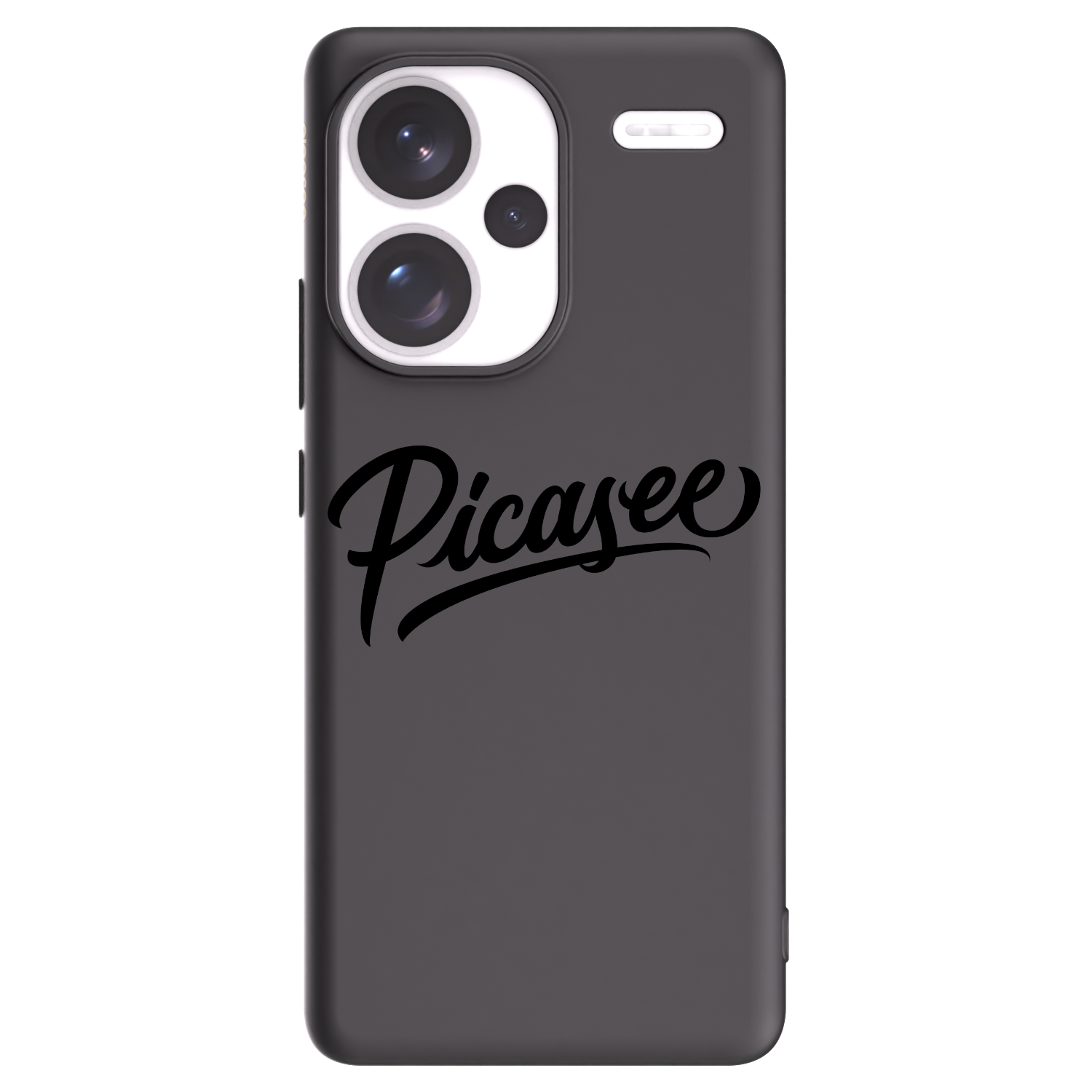 Picasee silikonowe czarne etui na Xiaomi Redmi Note 13 Pro+ 5G - Picasee - old logo - black