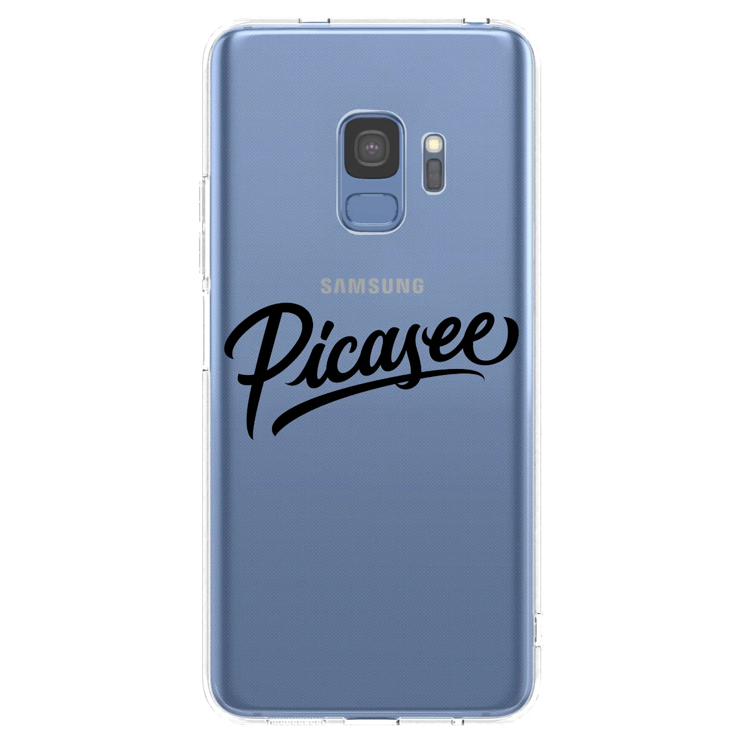 Picasee silikonowe przeźroczyste etui na Samsung Galaxy S9 G960F - Picasee - old logo - black
