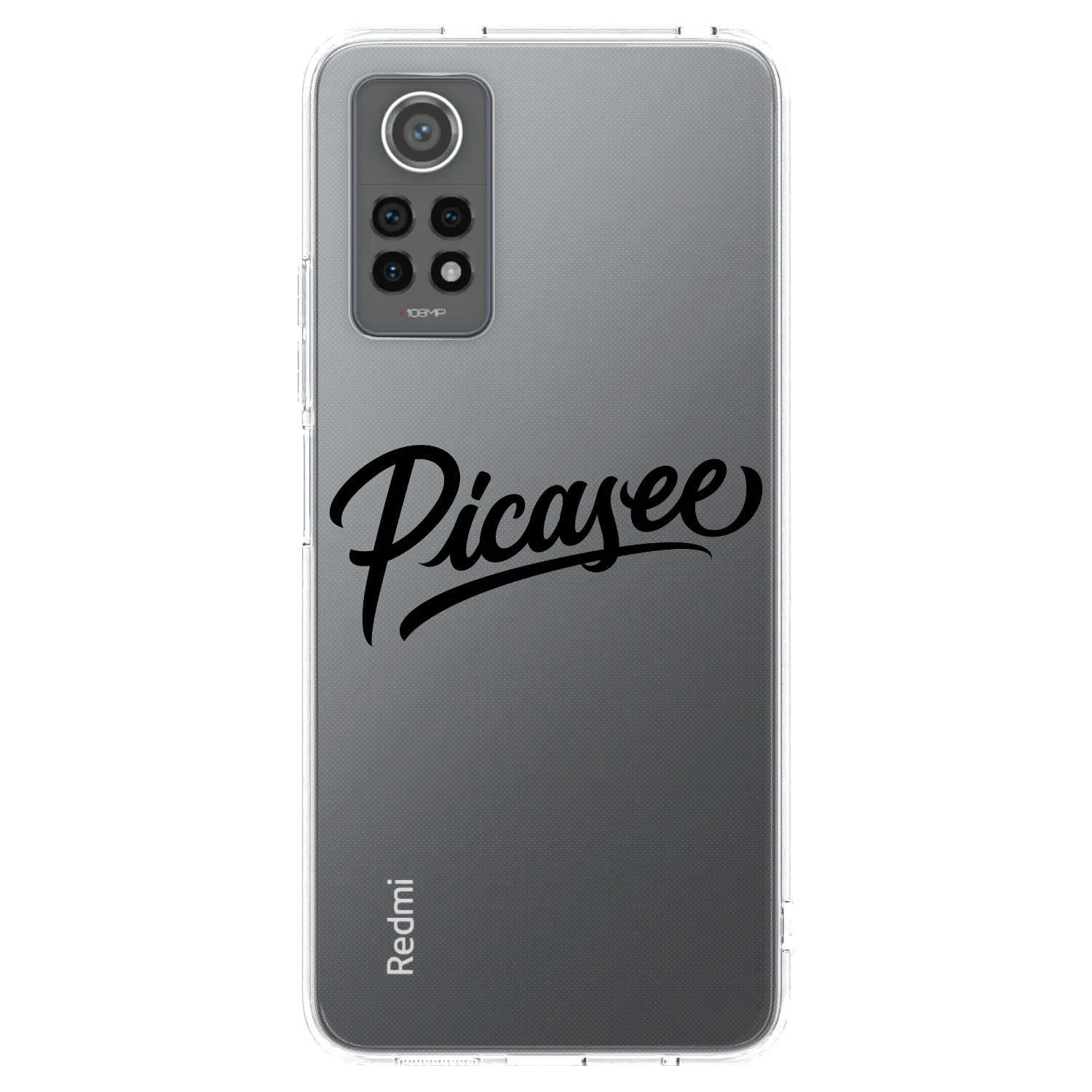 Picasee silikonowe przeźroczyste etui na Xiaomi Redmi Note 12 Pro 4G - Picasee - old logo - black