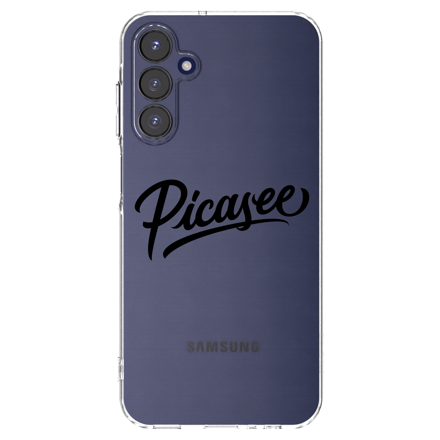 Picasee silikonowe przeźroczyste etui na Samsung Galaxy A15 A155F 4G - Picasee - old logo - black