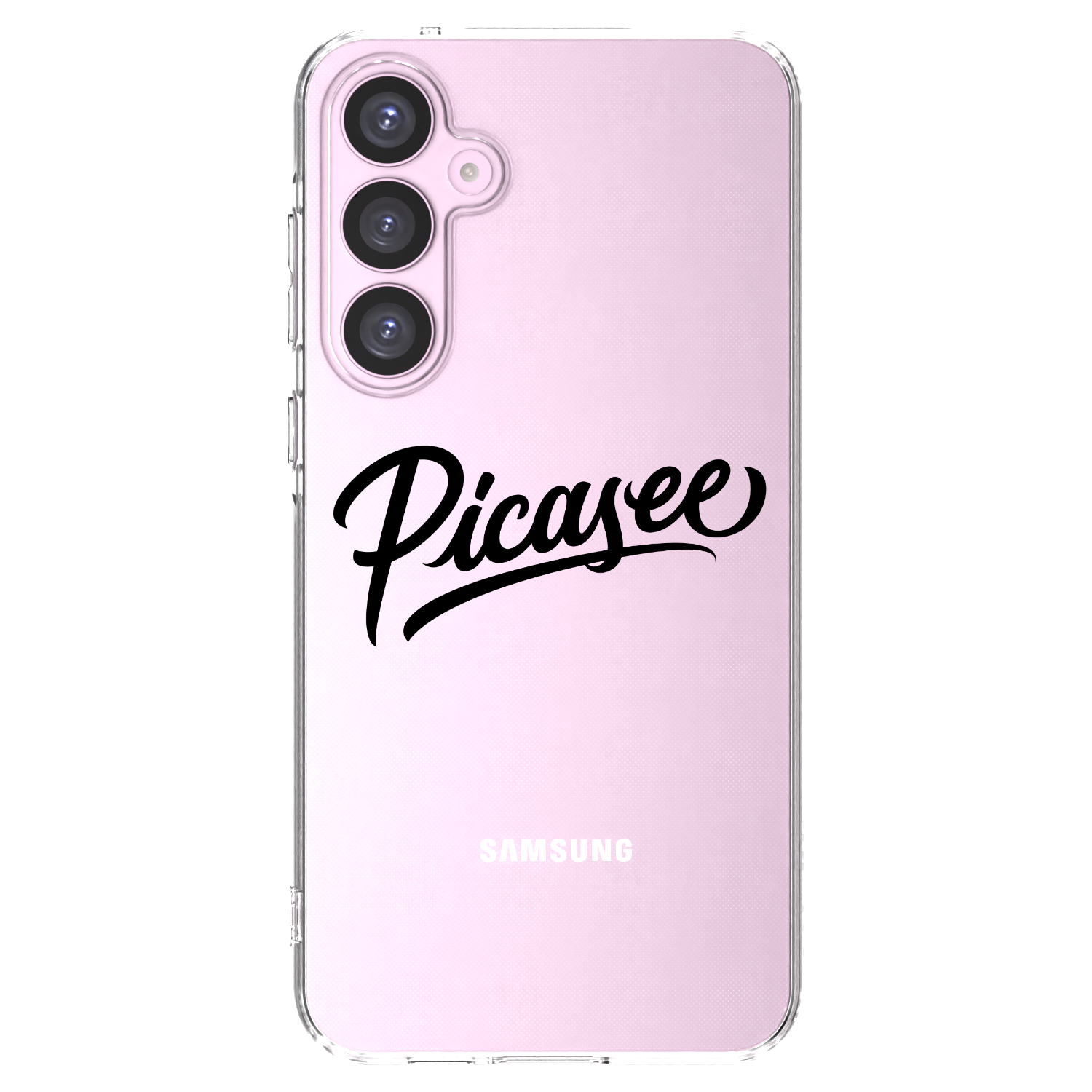 Picasee silikonowe przeźroczyste etui na Samsung Galaxy A55 5G A556B - Picasee - old logo - black