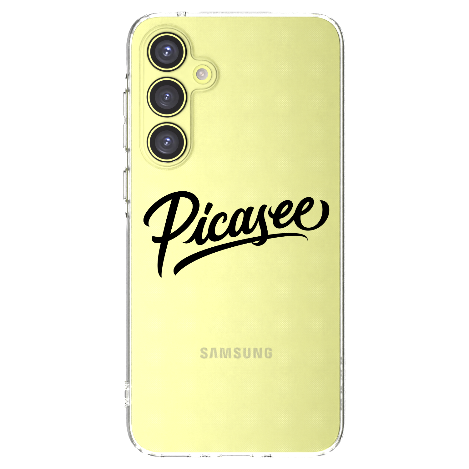Picasee silikonowe przeźroczyste etui na Samsung Galaxy A35 5G A356B - Picasee - old logo - black