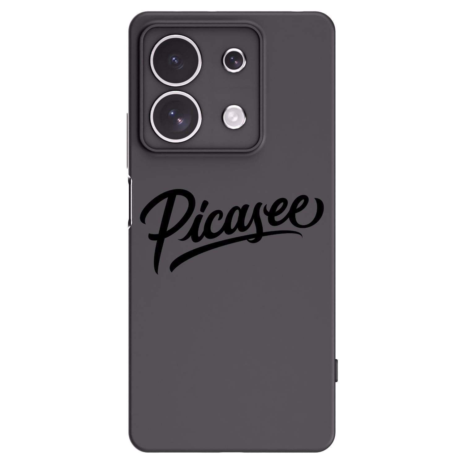 Picasee silikonowe czarne etui na Xiaomi Redmi Note 13 4G - Picasee - old logo - black