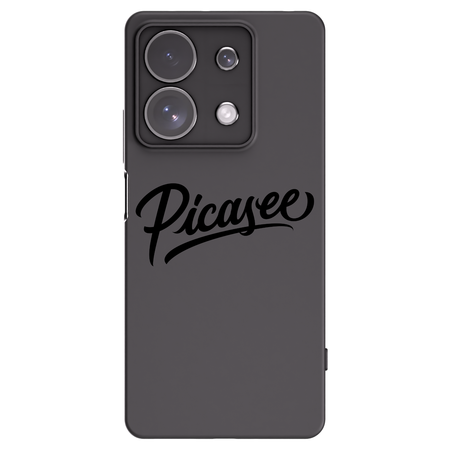 Picasee silikonowe czarne etui na Xiaomi Redmi Note 13 Pro 4G - Picasee - old logo - black
